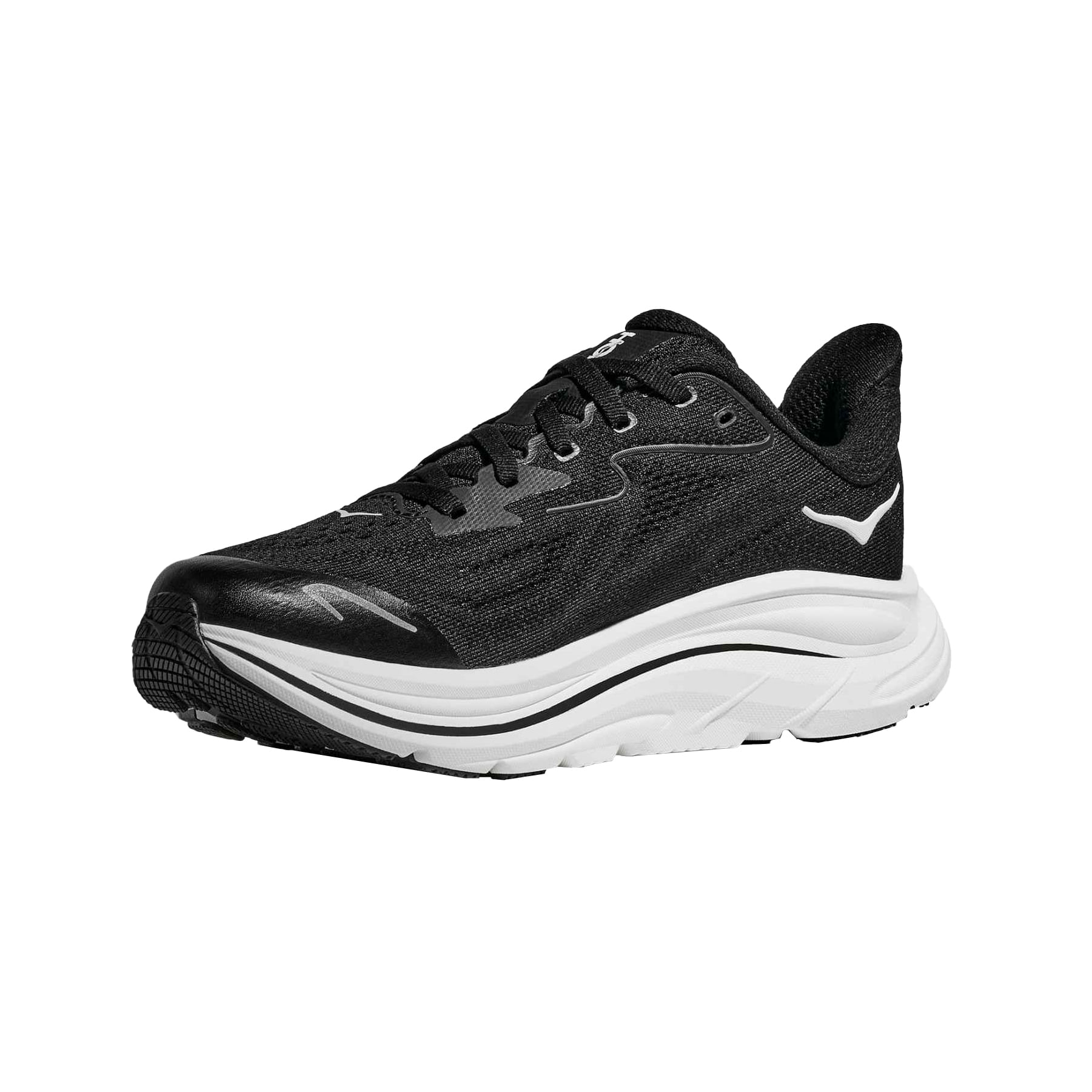HOKA-Clifton-10-Running-Shoe---Youth-Black---White