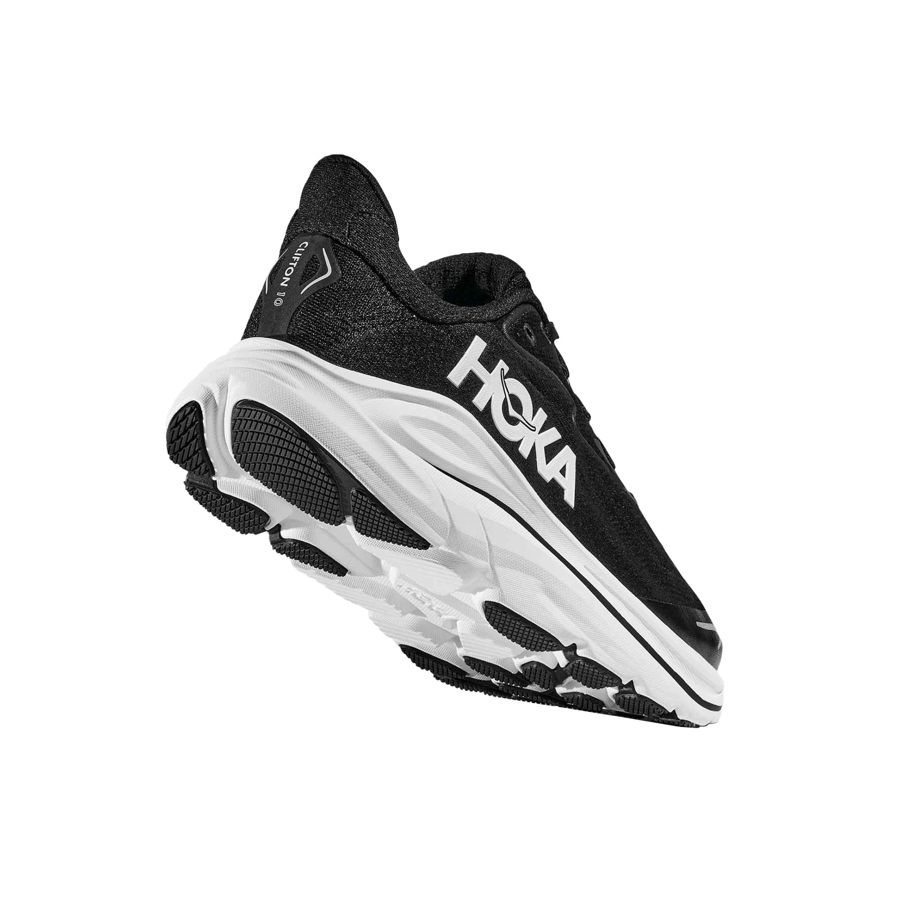 HOKA-Clifton-10-Running-Shoe---Youth-Black---White