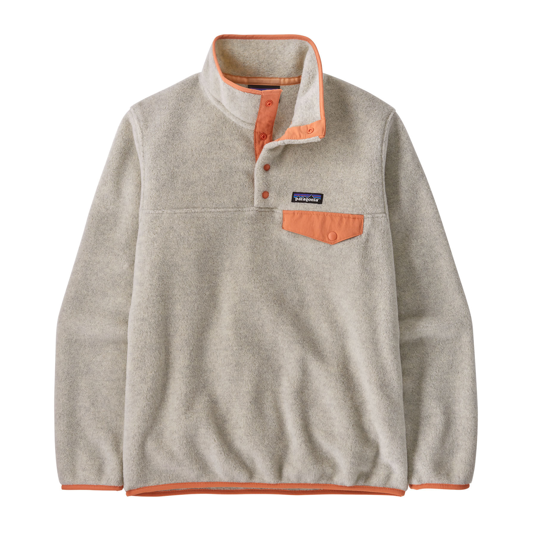 Patagonia-Lightweight-Synchilla-Snap-T-Fleece-Pullover---Women-s-Oatmeal-Heather---Heirloom-Peach