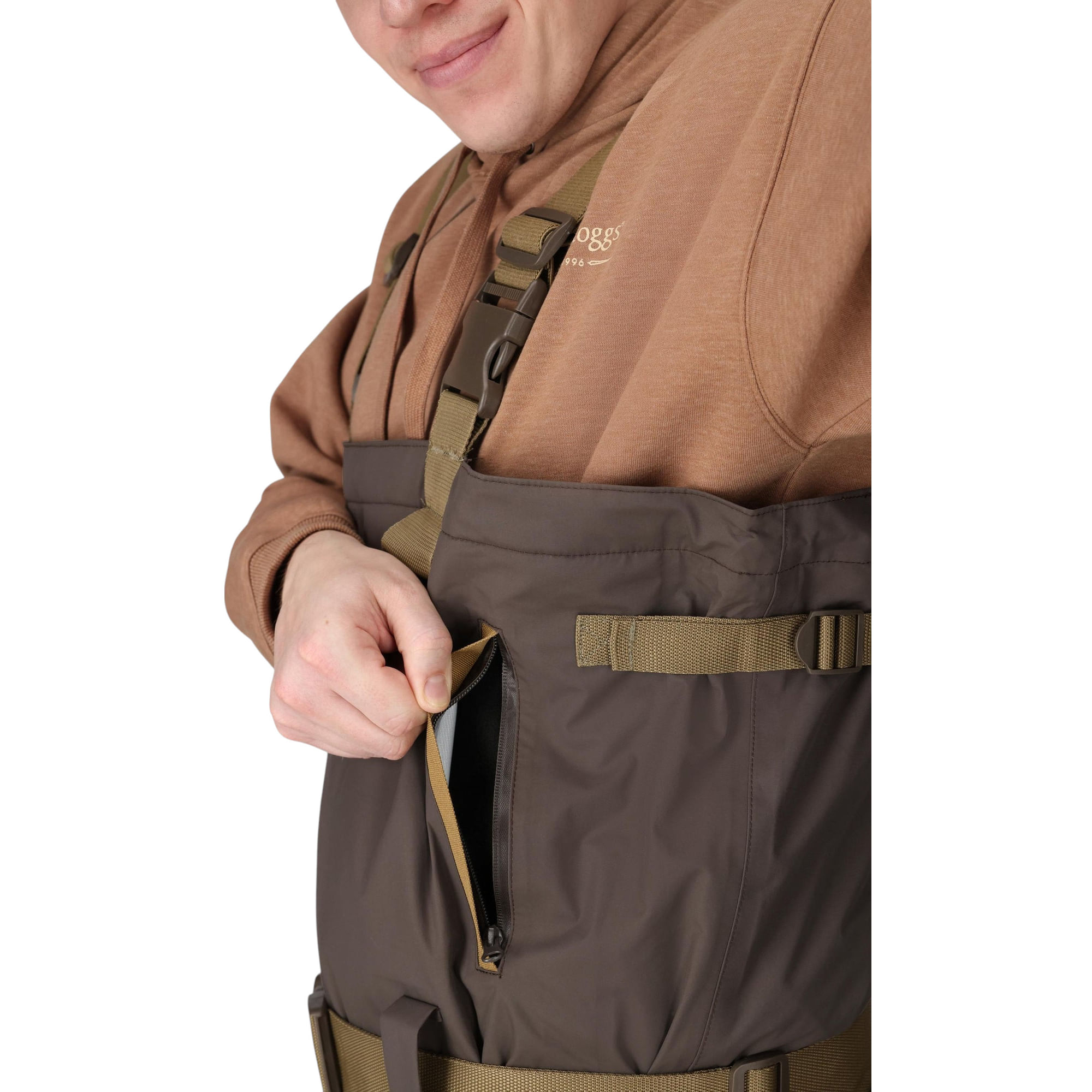 Frogg Toggs Men's Grand Refuge Un-insulated Zip-Front Wader | Brown