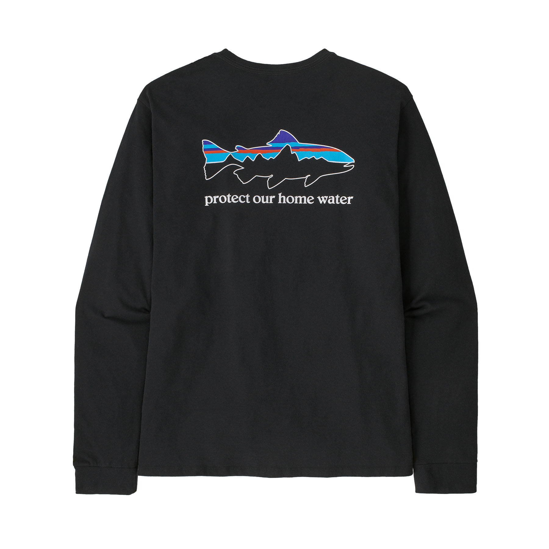 Tシャツ・カットソー Patagonia Men's Long Sleeve Water Trout Responsibility Patagonia Long-Sleeved Home Water Trout Responsibili-Tee