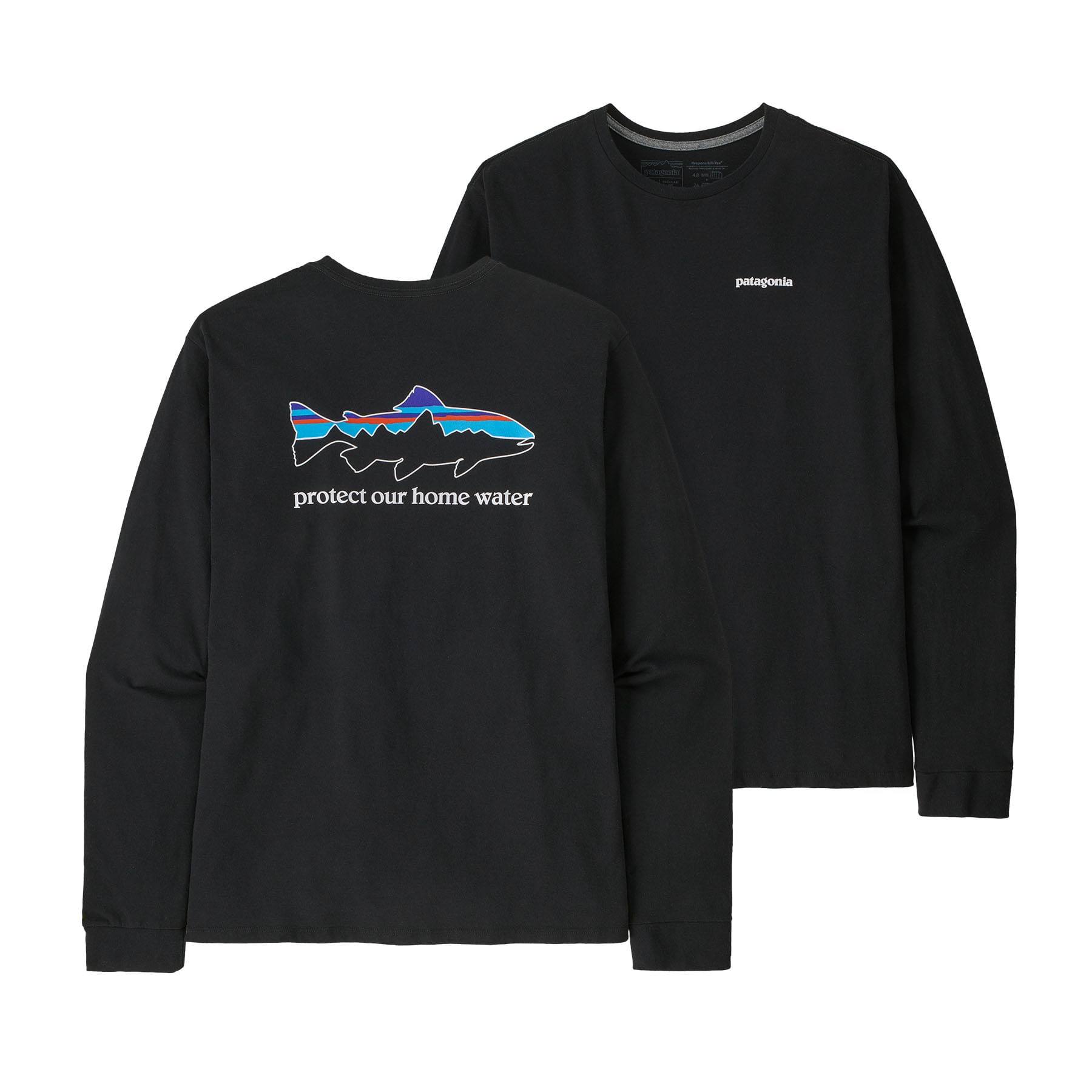 Patagonia Long-Sleeved Home Water Trout Responsibili-Tee