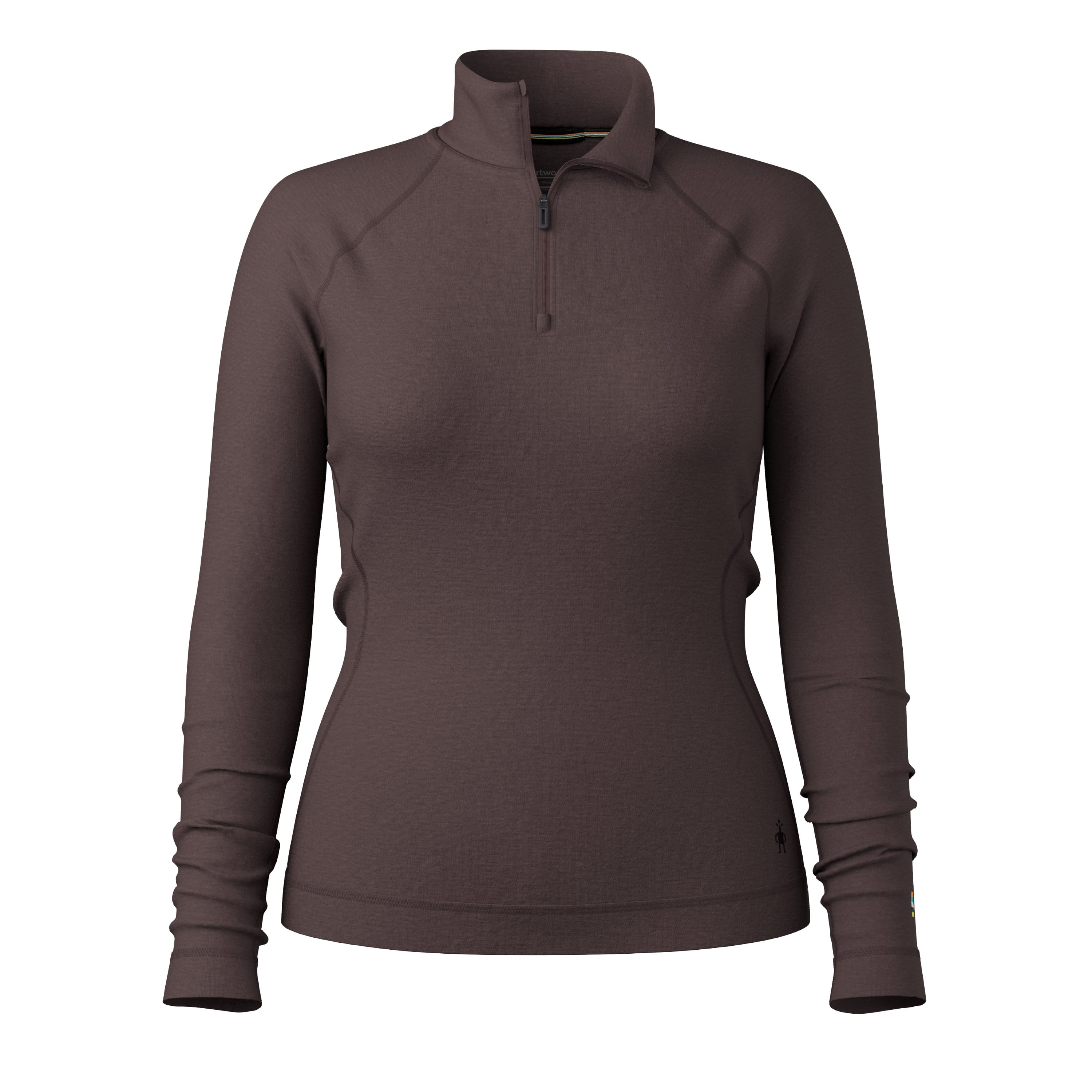 Couche De Base Smartwool Femme 1/4 Zip Violet - Mérinos Thermique Taille S