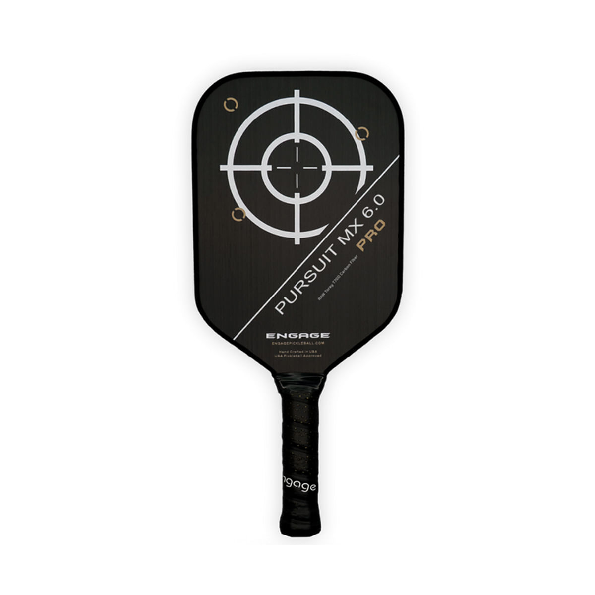 Engage-Pickleball-Pursuit-Pro-MX-6.0-Raw-T700-Carbon-Fiber-Elongated-Paddle-Black