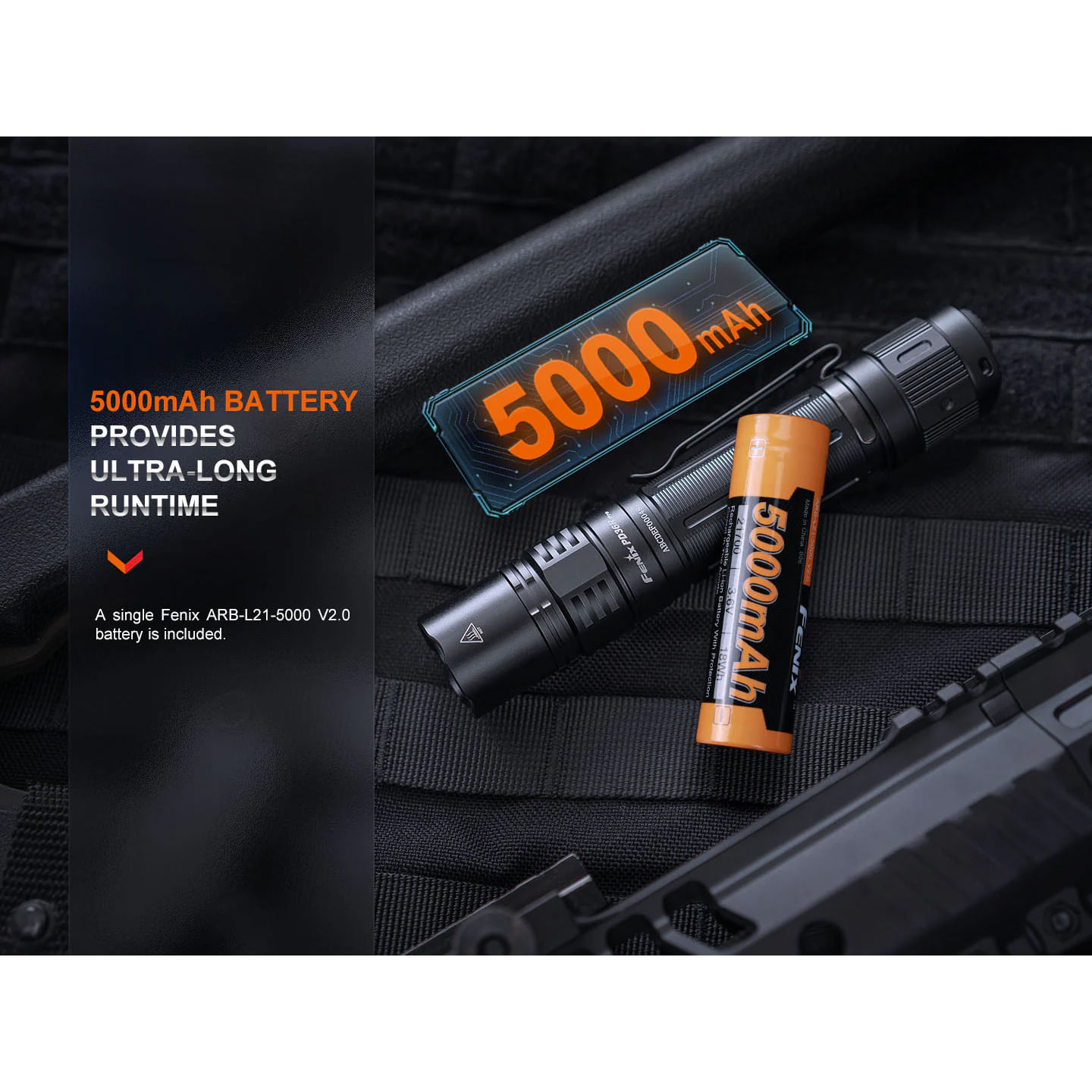 Fenix-PD36R-PRO-Rechargeable-Flashlight-Black