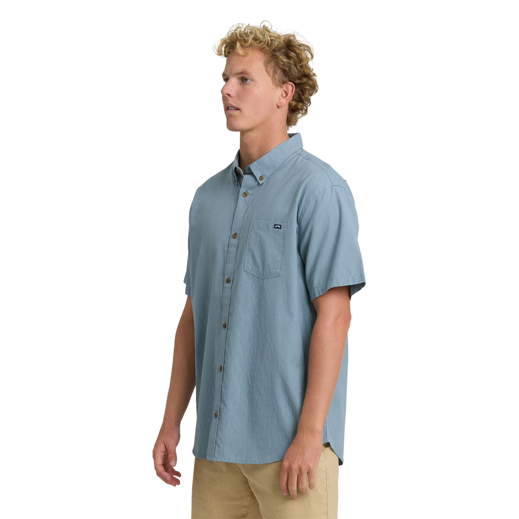 Billabong All Day Organic Short Sleeve Shirt - Men's - Oceana S
