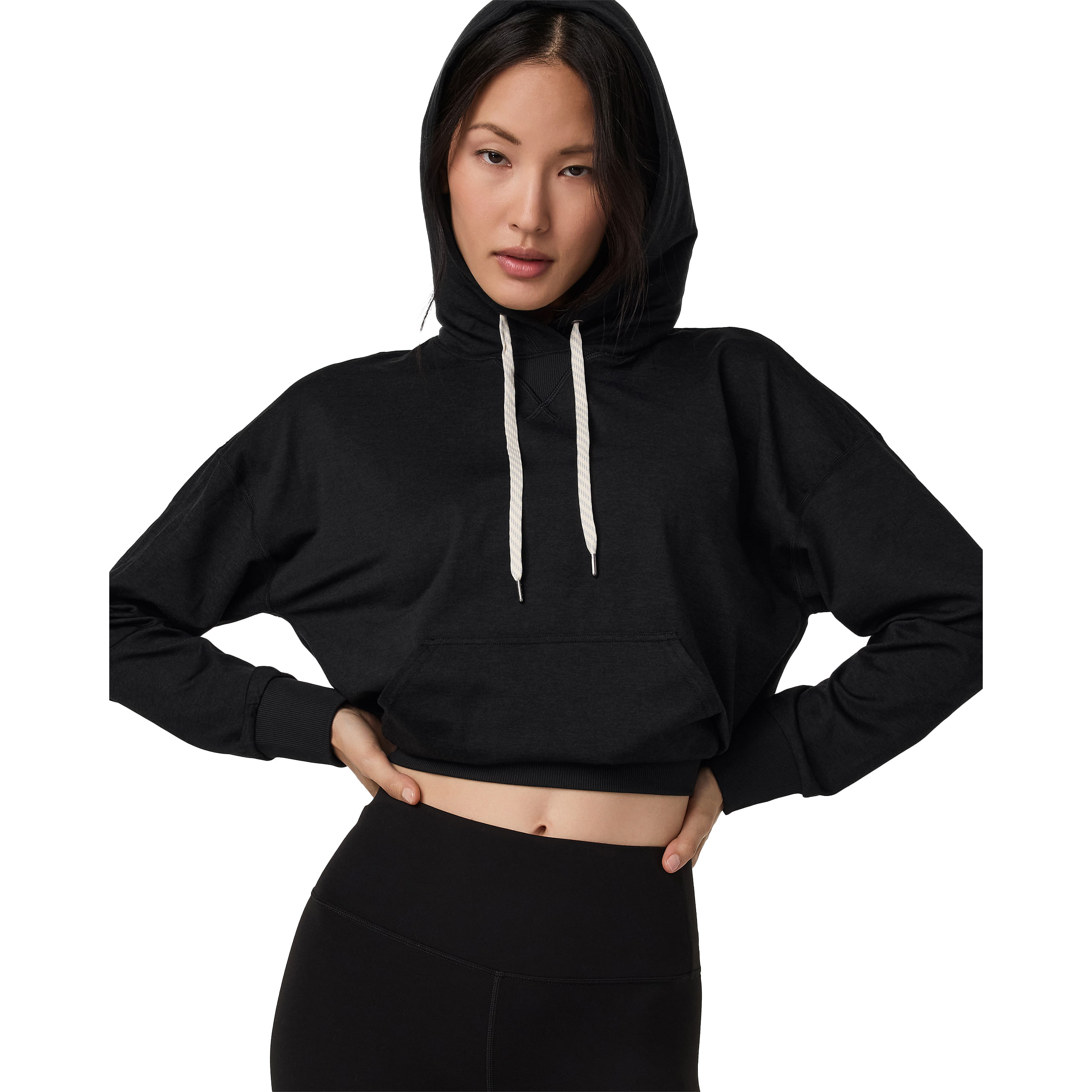 Vuori-Halo-Modern-Pullover-Hoodie---Women-s-Black-Heather