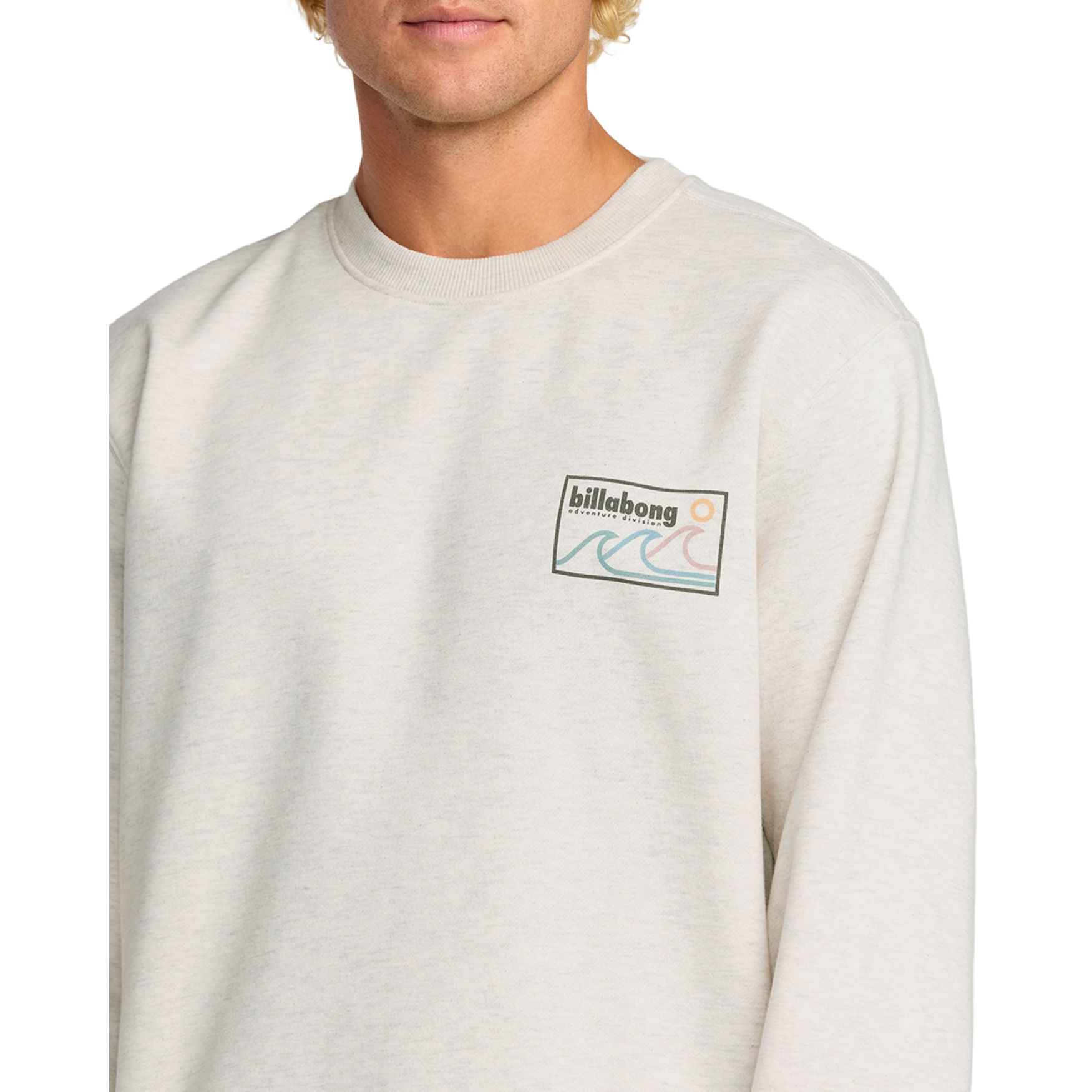 Billabong-Compass-Crew-Sweatshirt---Boys--Oatmeal-Heather