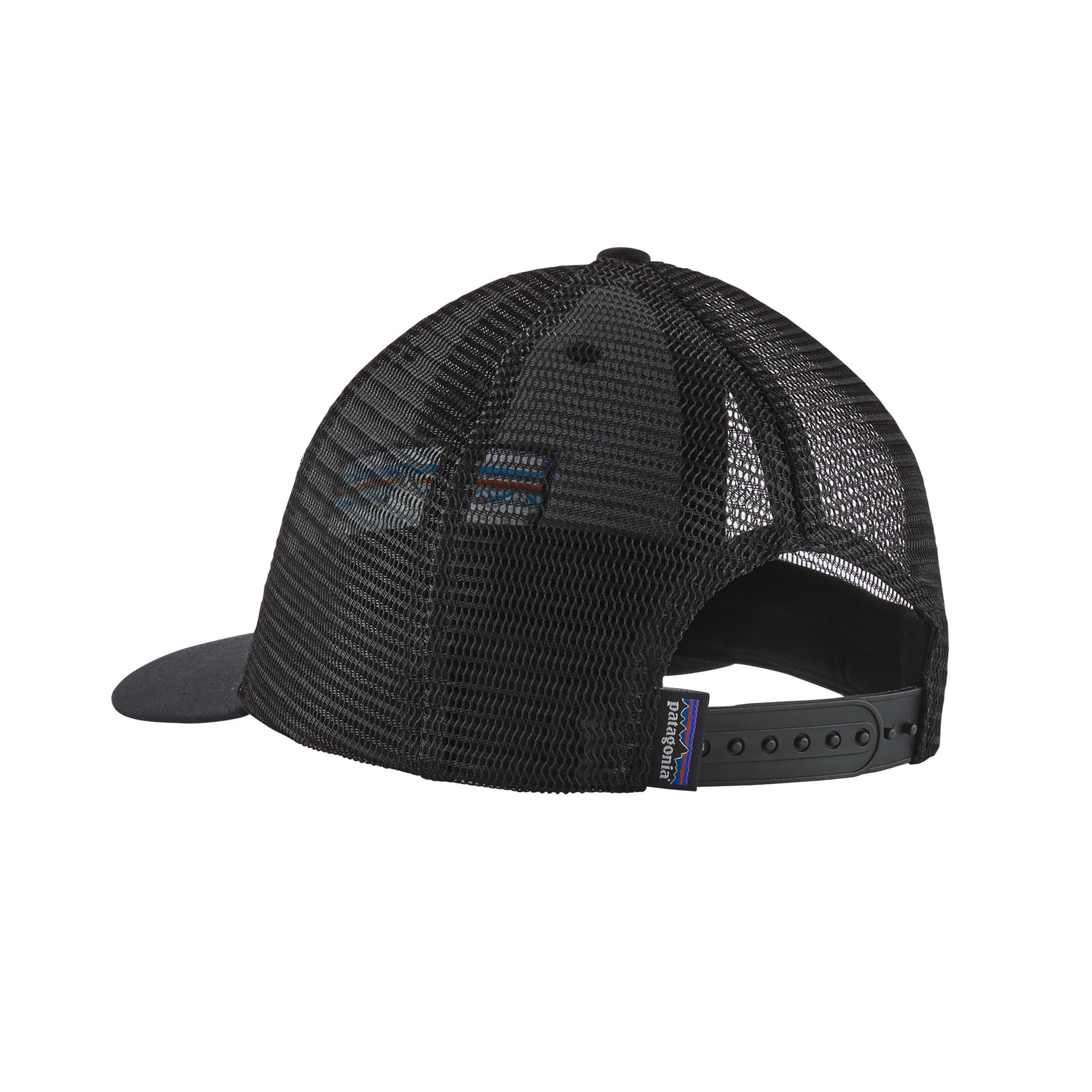 Patagonia-P-6-Logo-Lopro-Trucker-Hat-Black