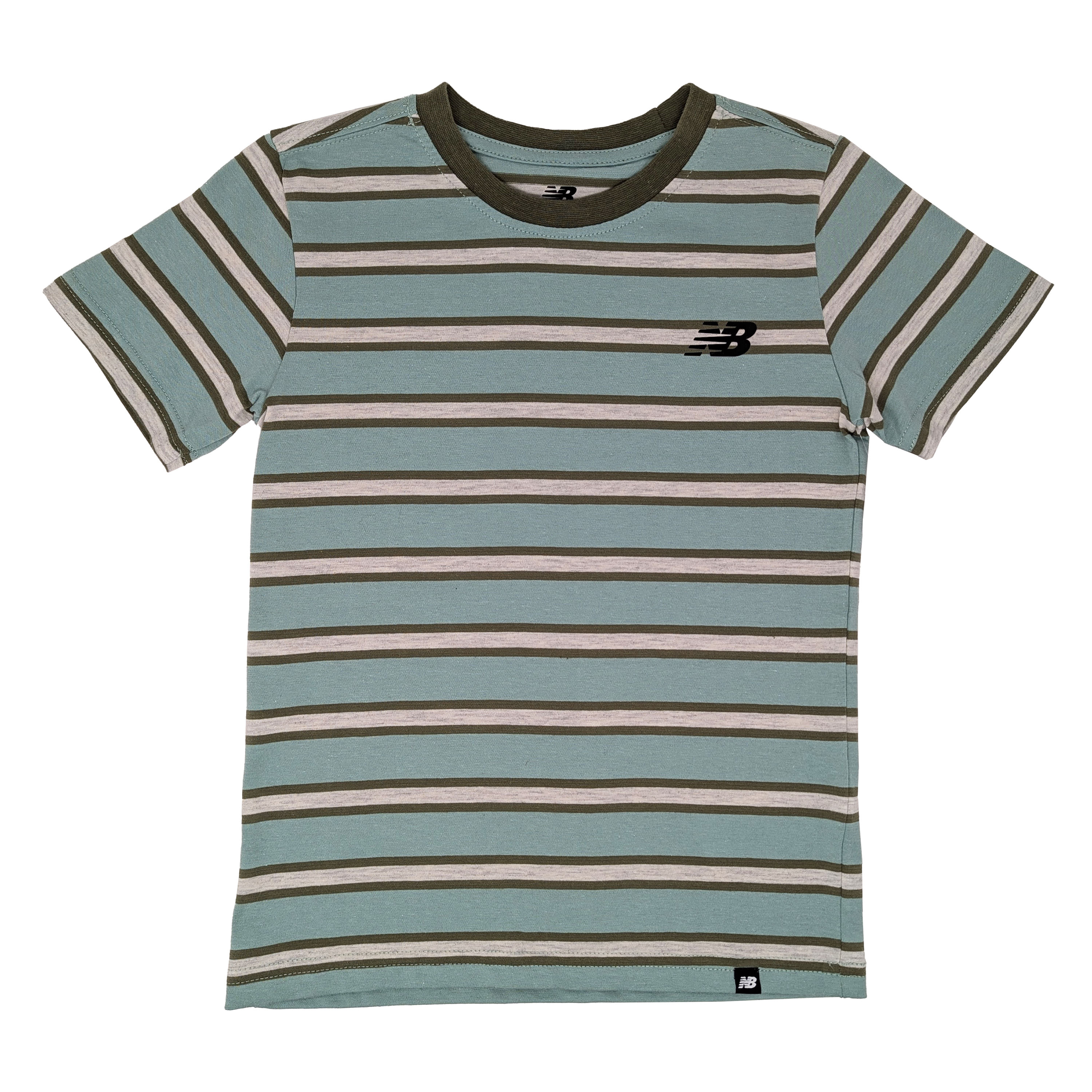 New-Balance-Striped-Short-Sleeve-Tee---Boys--Dark-Olivine