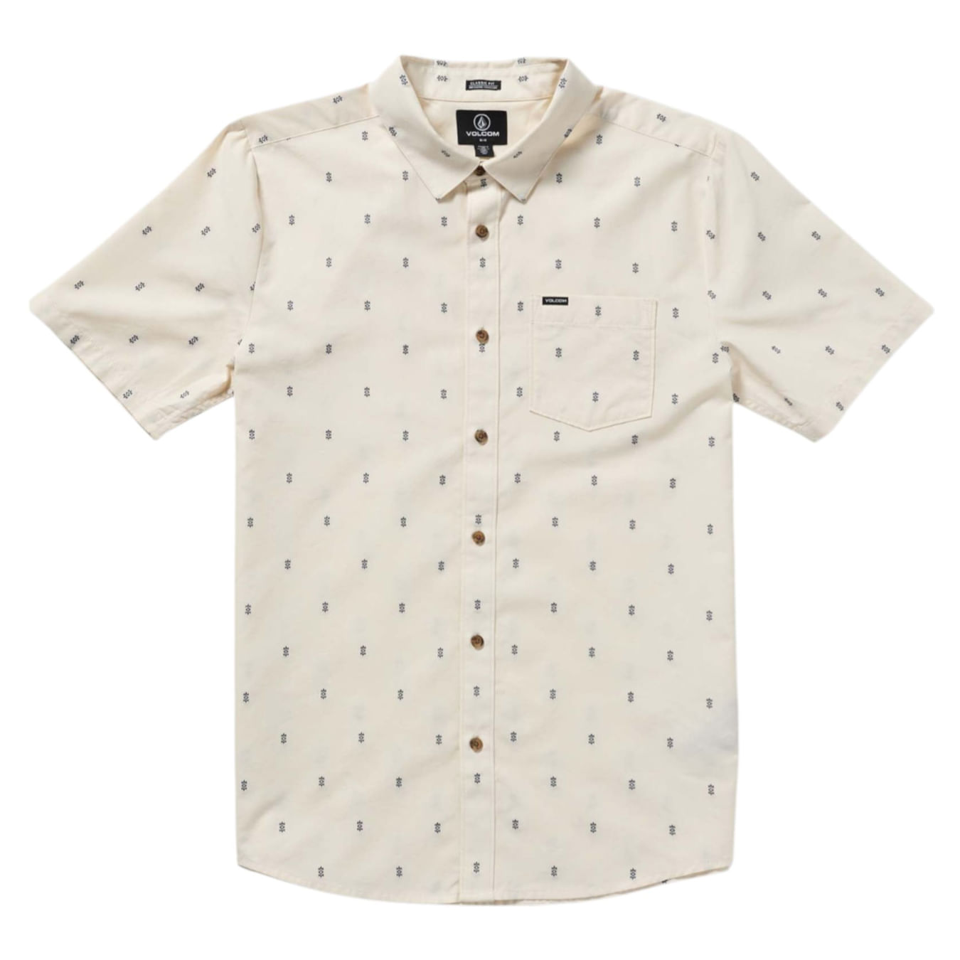 Volcom-Bankstone-Short-Sleeve-Shirt-Dirty-White