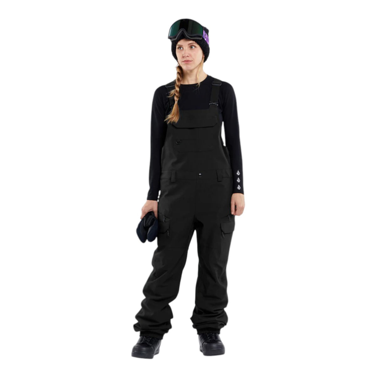Volcom-Creston-3D-Stretch-Overall-Bib---Women-s-Black