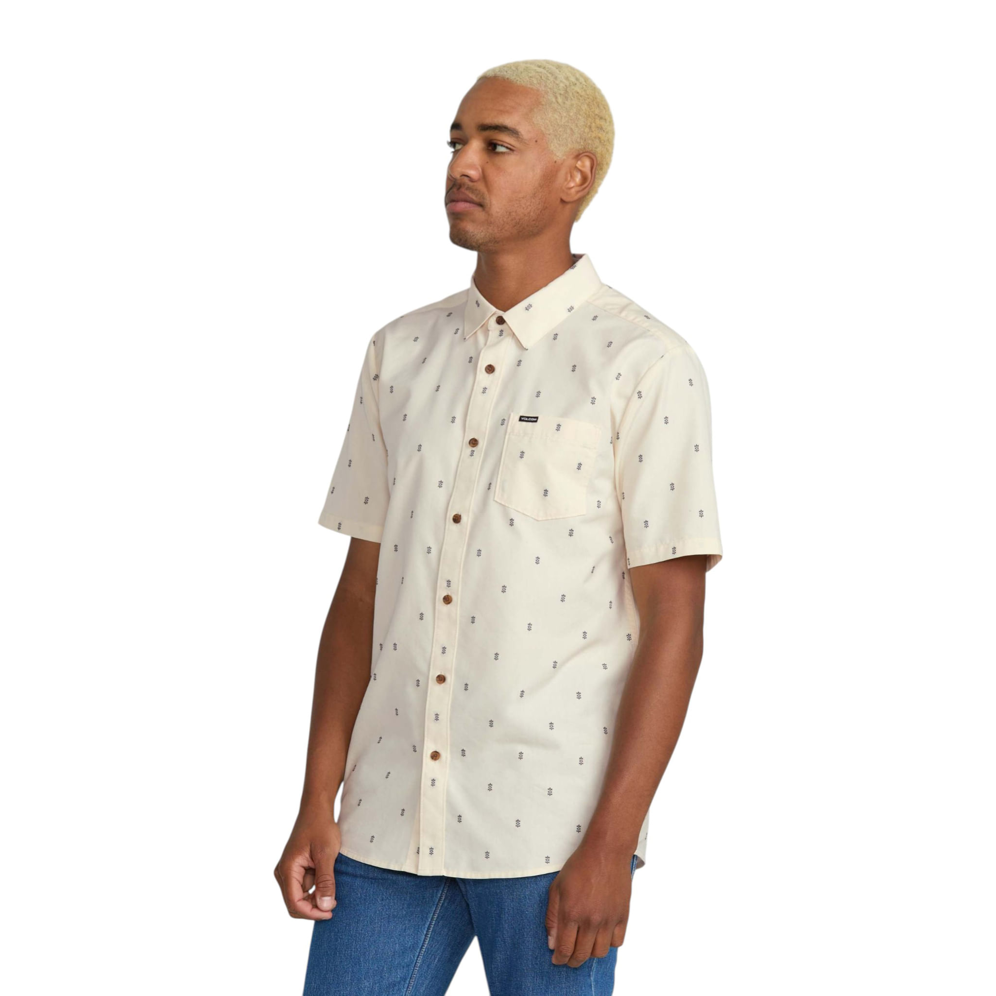 Volcom-Bankstone-Short-Sleeve-Shirt-Dirty-White