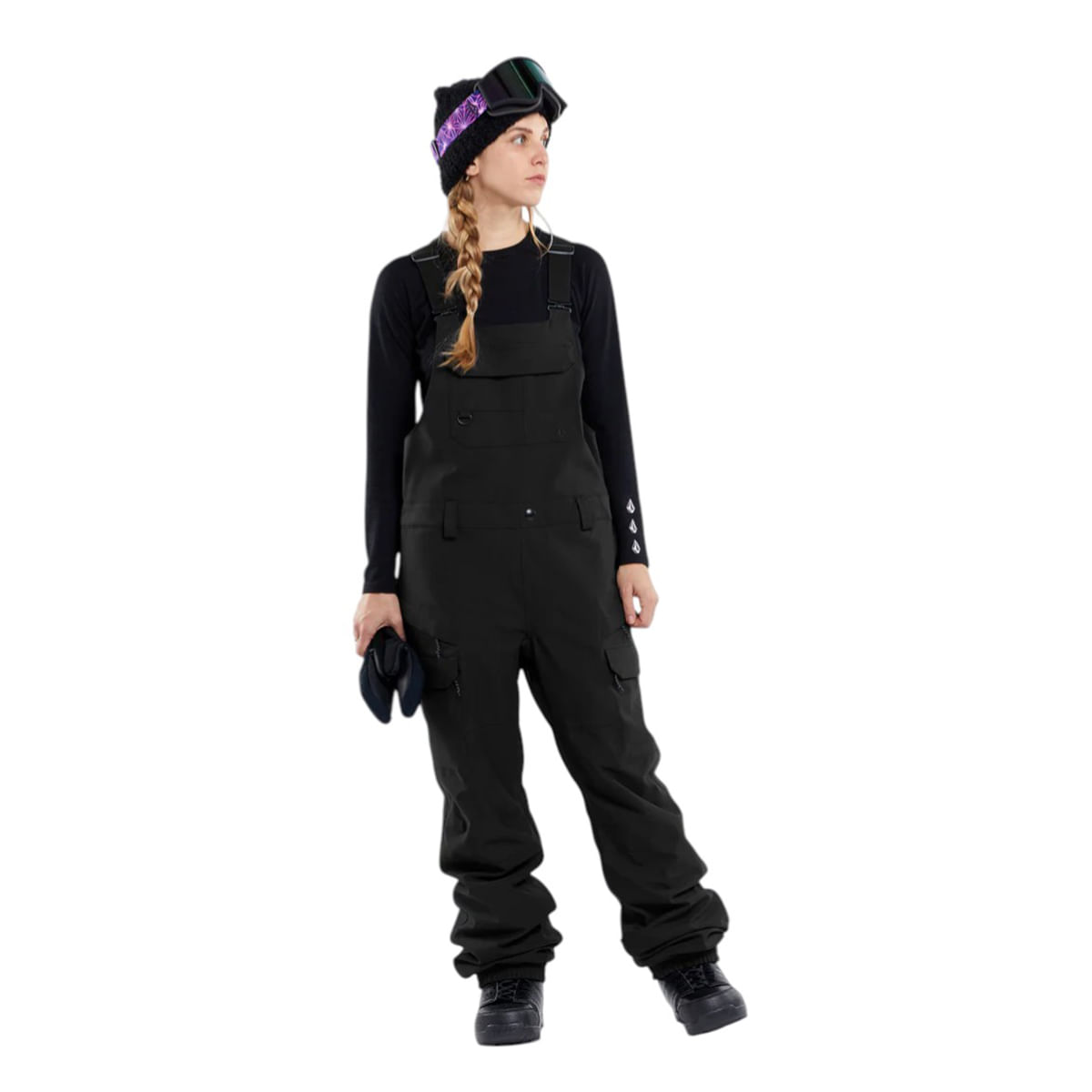 Volcom-Creston-3D-Stretch-Overall-Bib---Women-s-Black