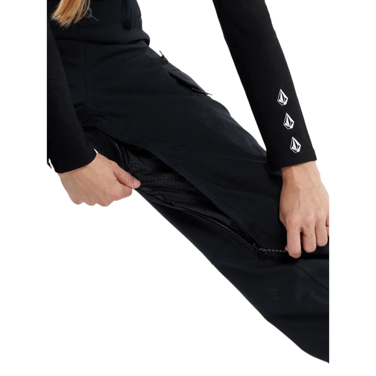 Volcom-Creston-3D-Stretch-Overall-Bib---Women-s-Black