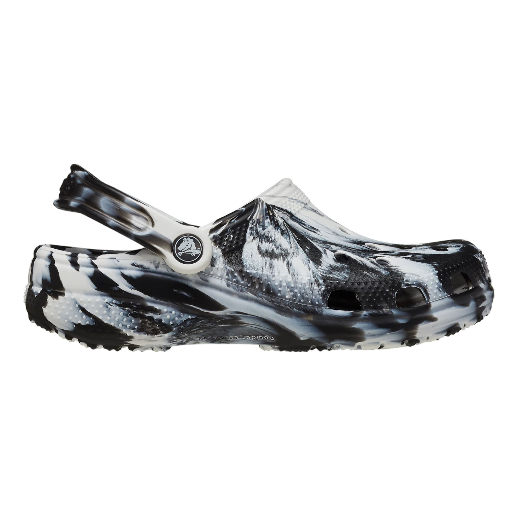 Crocs-Classic-Marbled-Clog-White---Black