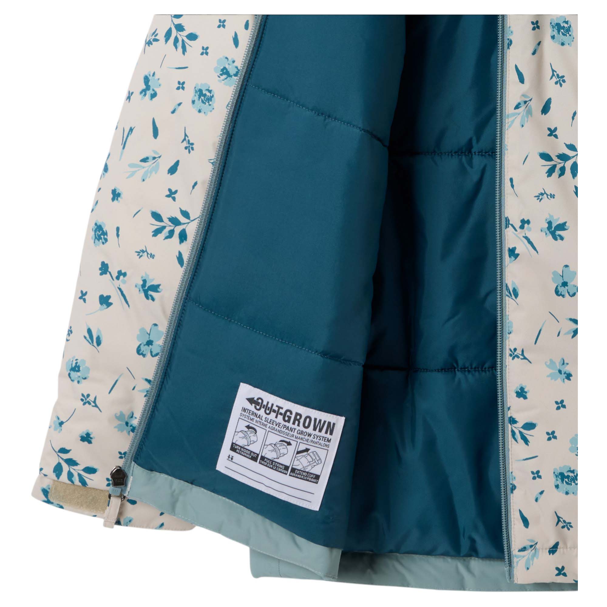 Columbia-Horizon-Ride-IV-Printed-Jacket---Girls--Dark-Stone-Watergarden---Crushed-Blue