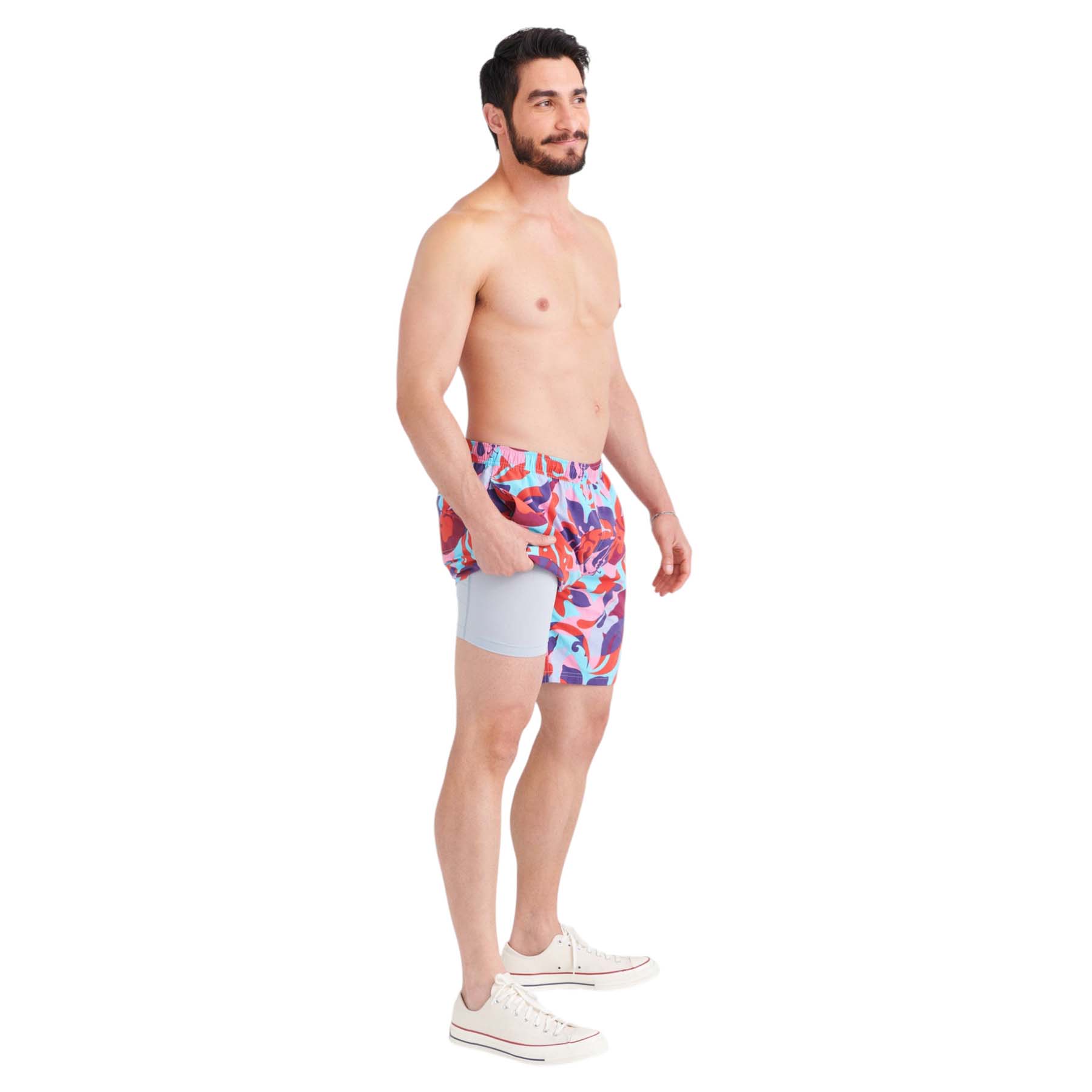 SAXX-Go-Coastal-2n1-Volley-Short---Men-s-Tropical-Lens---Red-Multi
