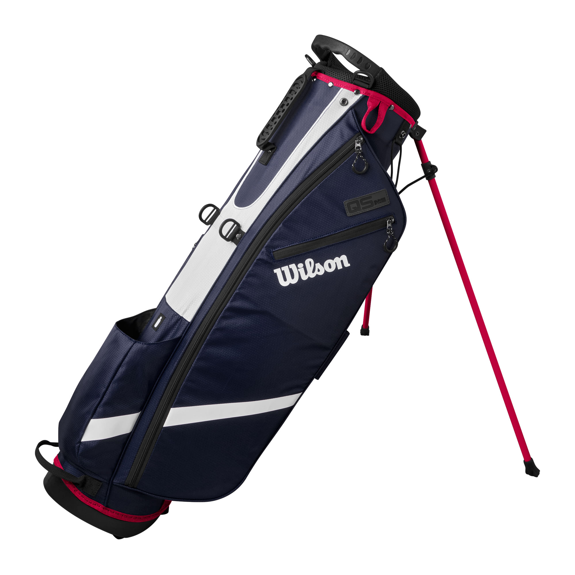 Wilson-QS-Golf-Stand-Bag-Navy---White---Red