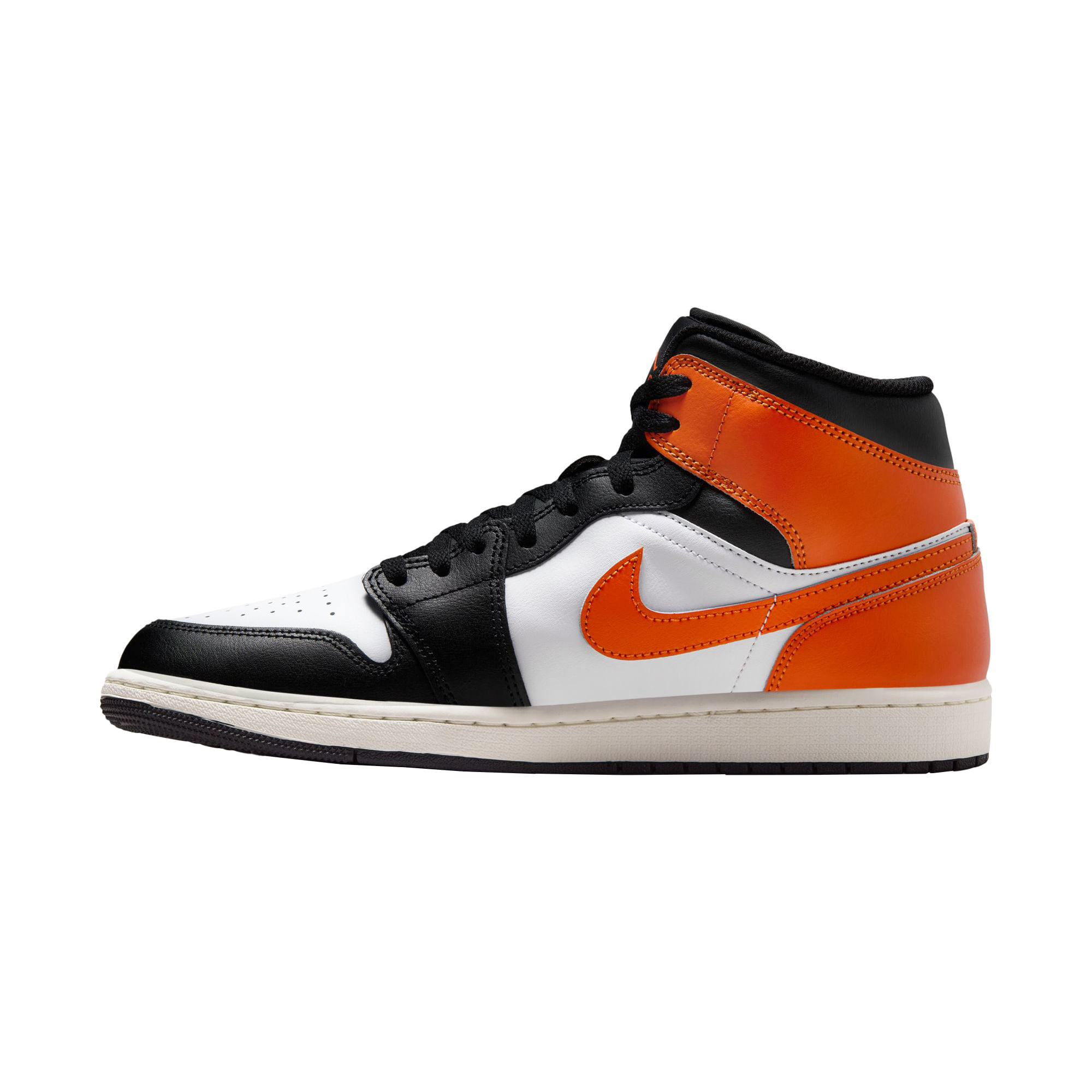 Jordan-Air-Jordan-1-Mid-Shoe---Men-s-Starfish---Black---White---Sail