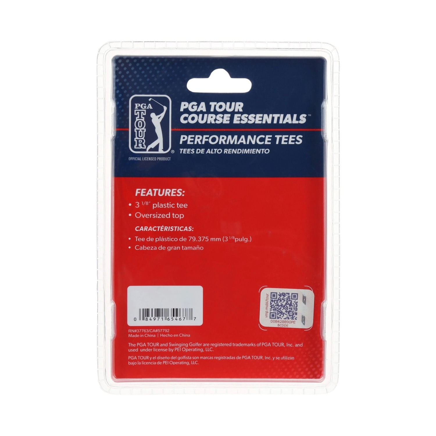 PGA-TOUR-Oversized-High-Performance-Golf-Tee--4-Pack--Black