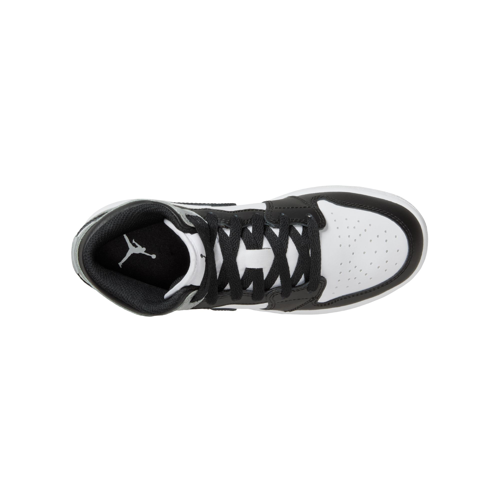 Jordan-Air-Jordan-1-Mid-Shoe---Youth-White---Black---Light-Smoke-Grey