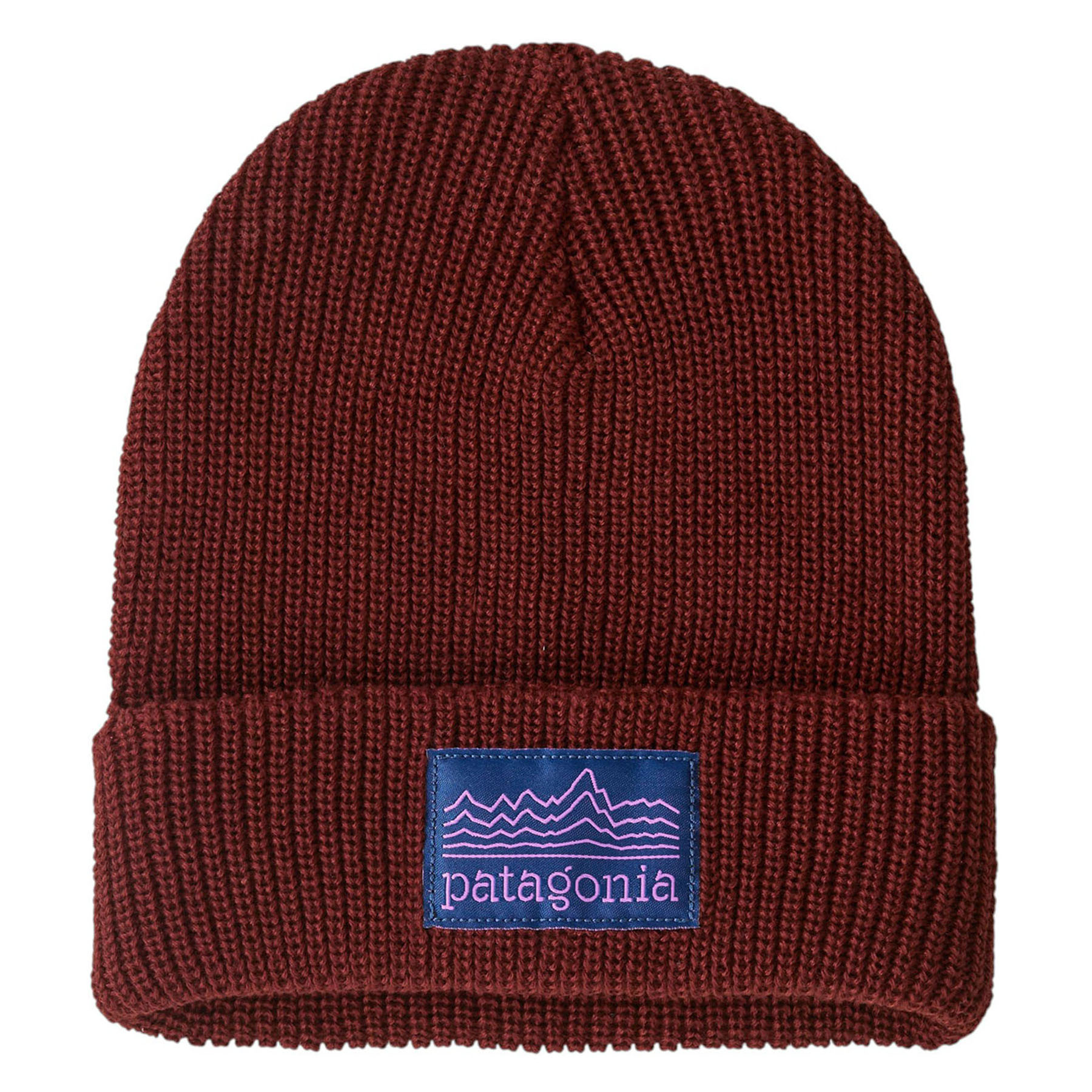 Patagonia-Logo-Beanie---Youth-Strata-Stencil---Dried-Vanilla
