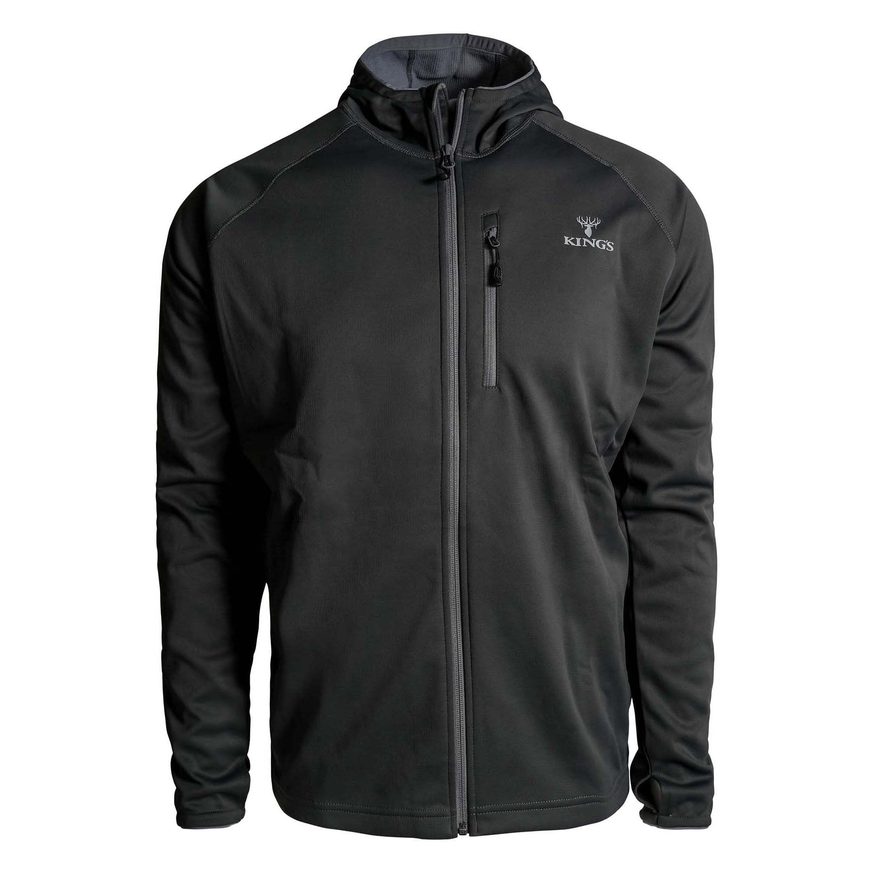 King-s-Camo-Hunter-Full-Zip-Fleece-Hoodie---Men-s-Black