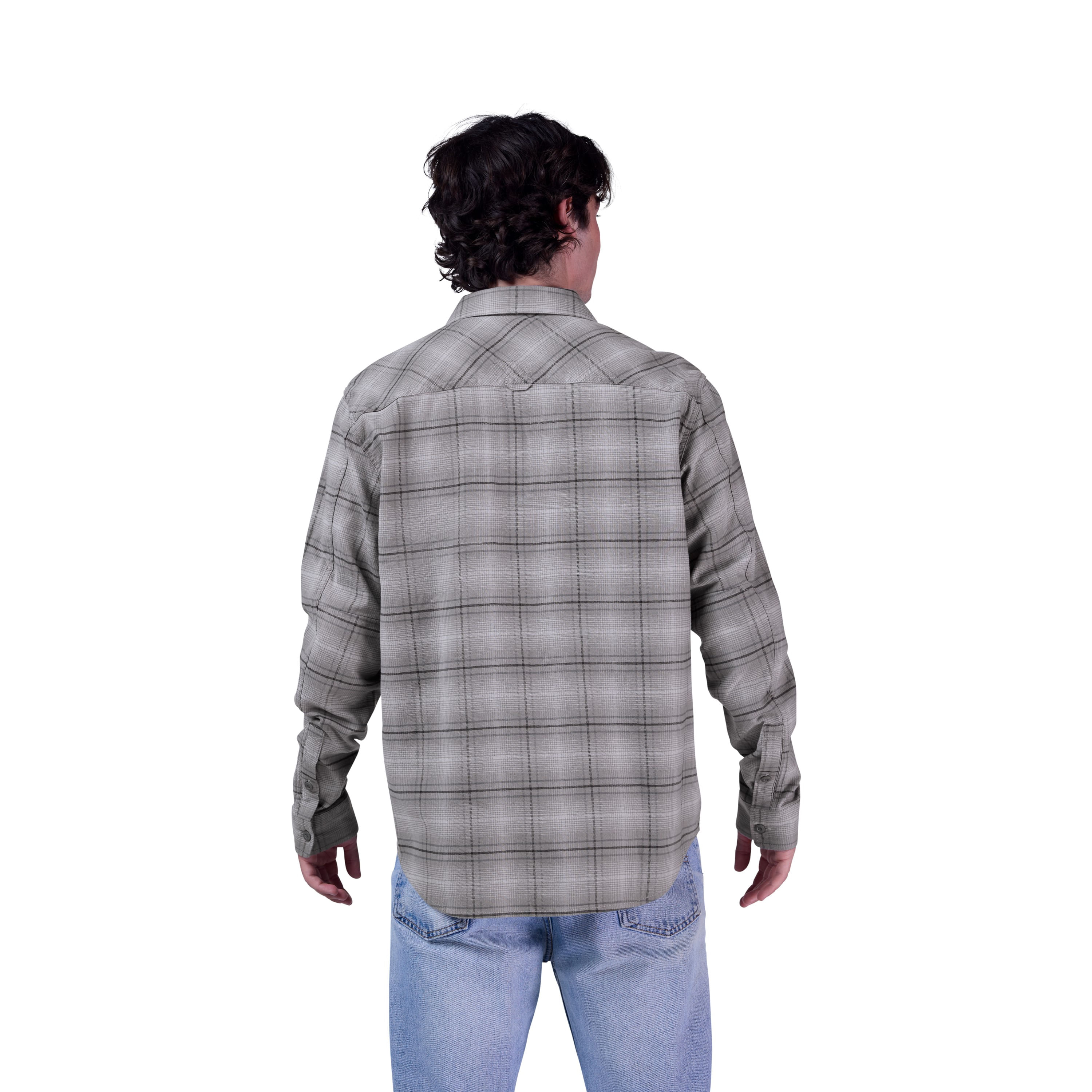 Fox-Racing-Survivalist-Stretch-Flannel-Long-Sleeve-Shirt---Men-s-Light-Grey