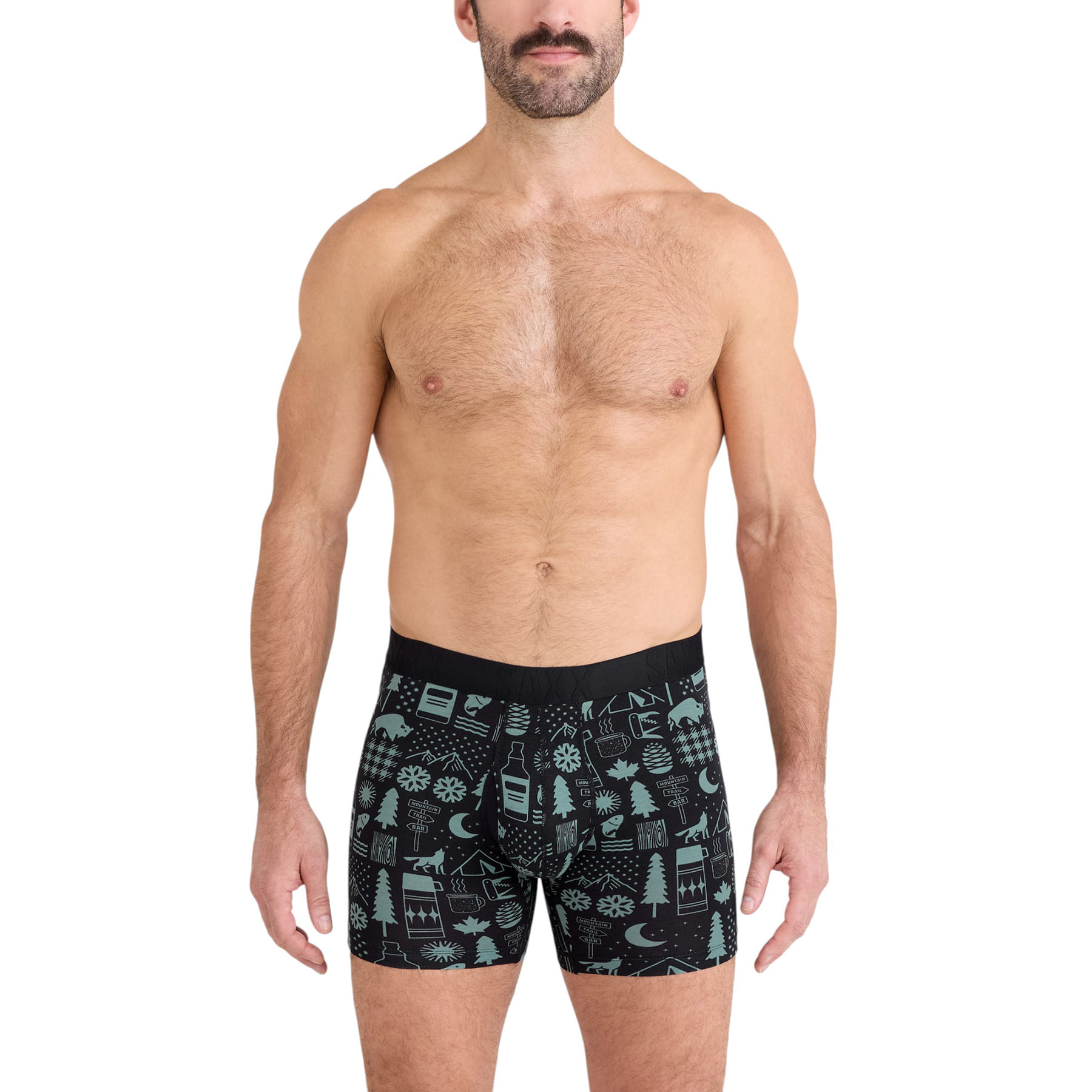 SAXX-Droptemp-Cooling-Cotton-Brief---Men-s-Camp-Stamps---Black