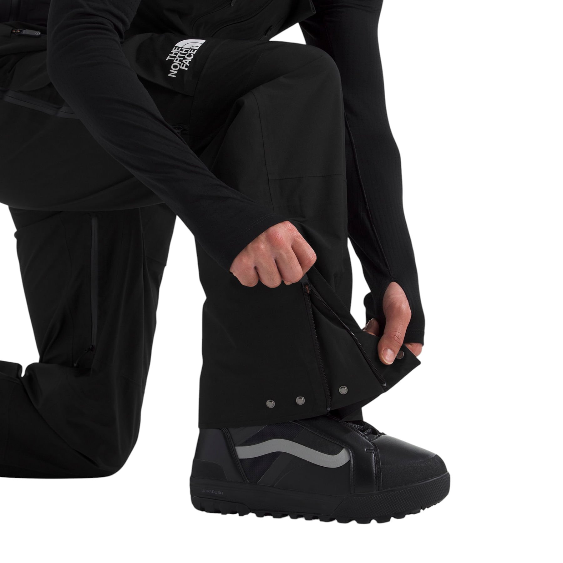 THE NORTH FACE*フルジップ スノーパンツ*ハイベント*黒 THE NORTH FACE*フルジップ スノーパンツ*ハイベント*黒 THE NORTH FACE*