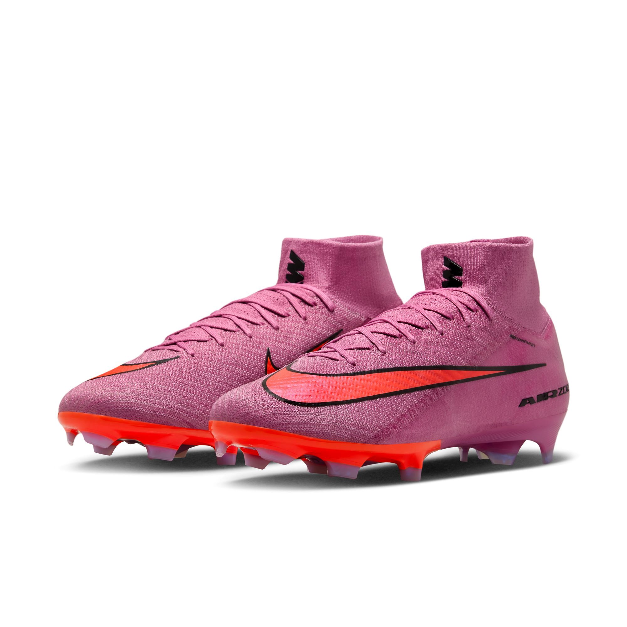 Nike-Mercurial-Superfly-10-Elite-FG-High-Top-Soccer-Cleats---Men-s-Magic-Flamingo---Black---Total-Crimson