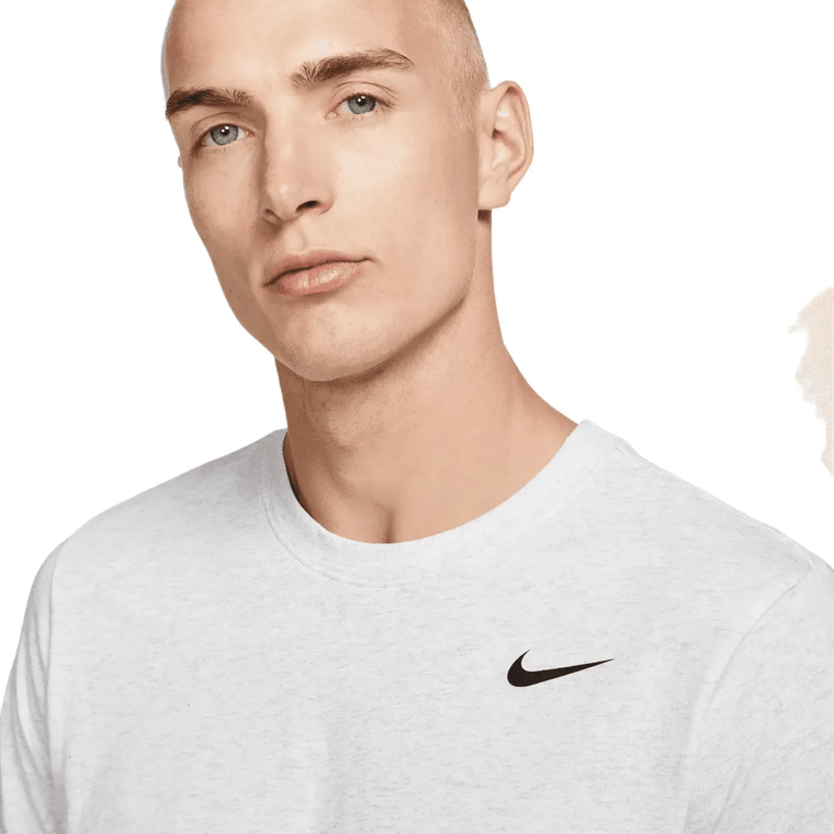 Nike Dri-FIT Fitness T-Shirt - Men's - Birch Heather / Black XL