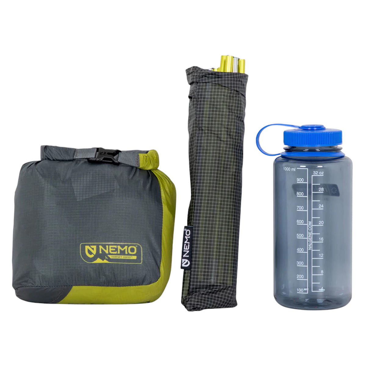 NEMO-Hornet-Osmo-Ultralight-Backpacking-Tent-Birch-Bud---Goodnight-Gray