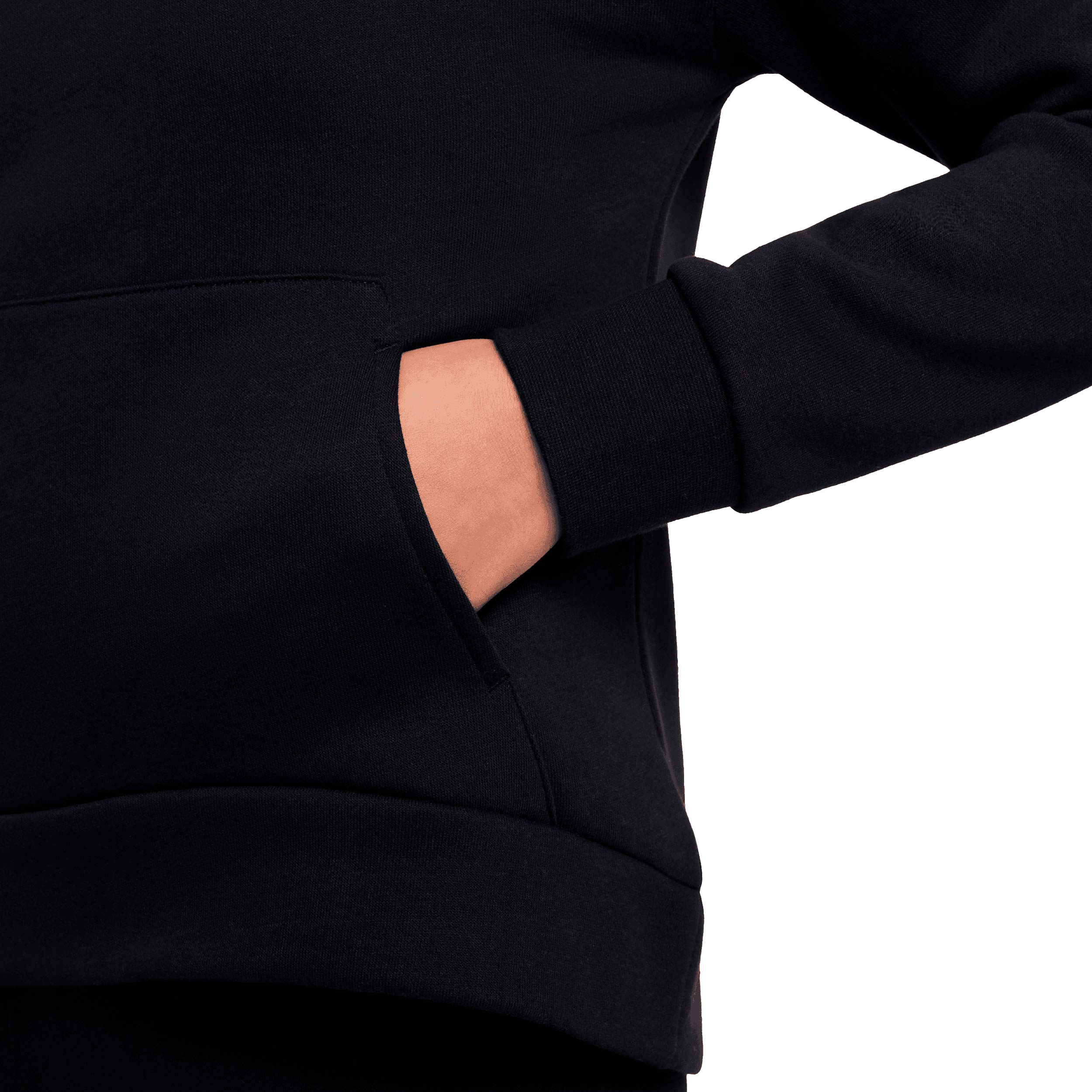 Nike-Sportswear-Club-Fleece-Sweatshirt---Girls--Black---White