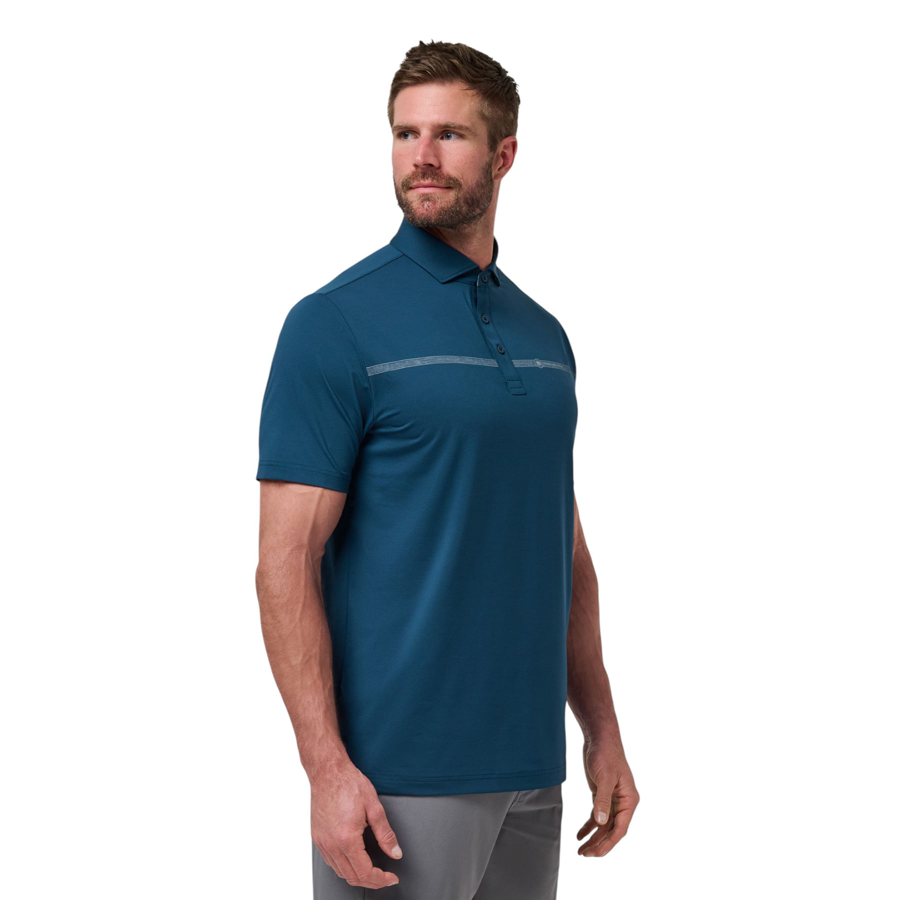 TravisMathew Heater Pro Chest Stripe Polo - Men's - Als.com