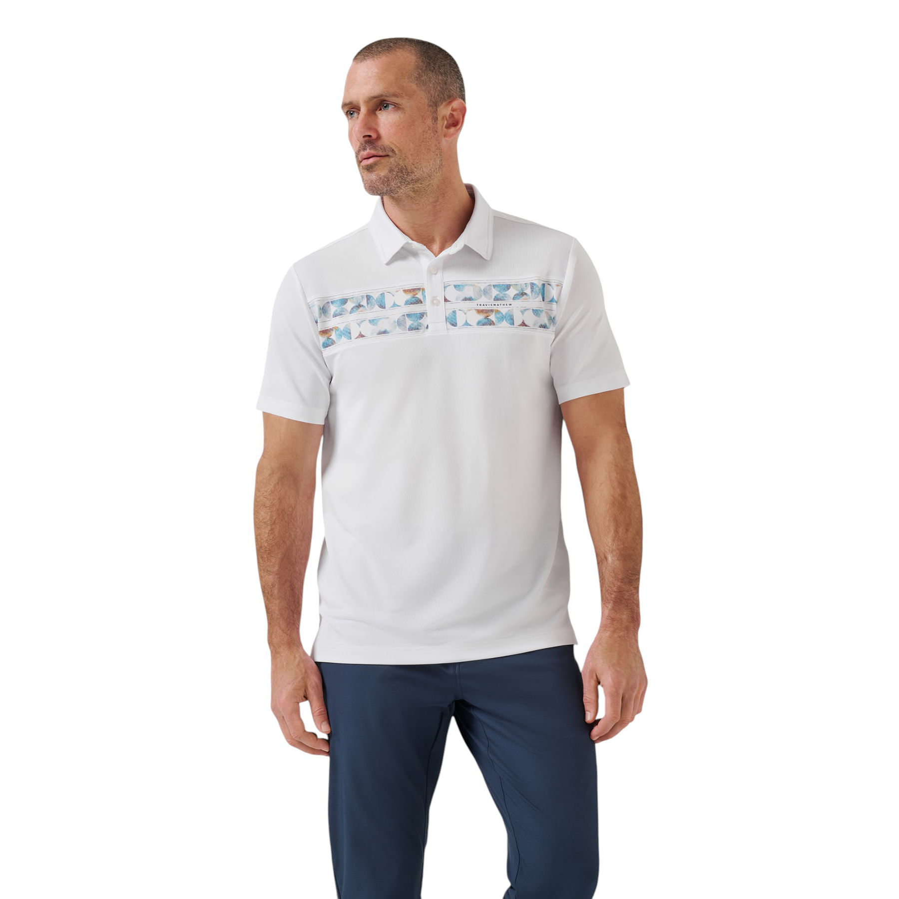 TravisMathew-Good-Good-Chest-Stripe-Polo---Men-s-White