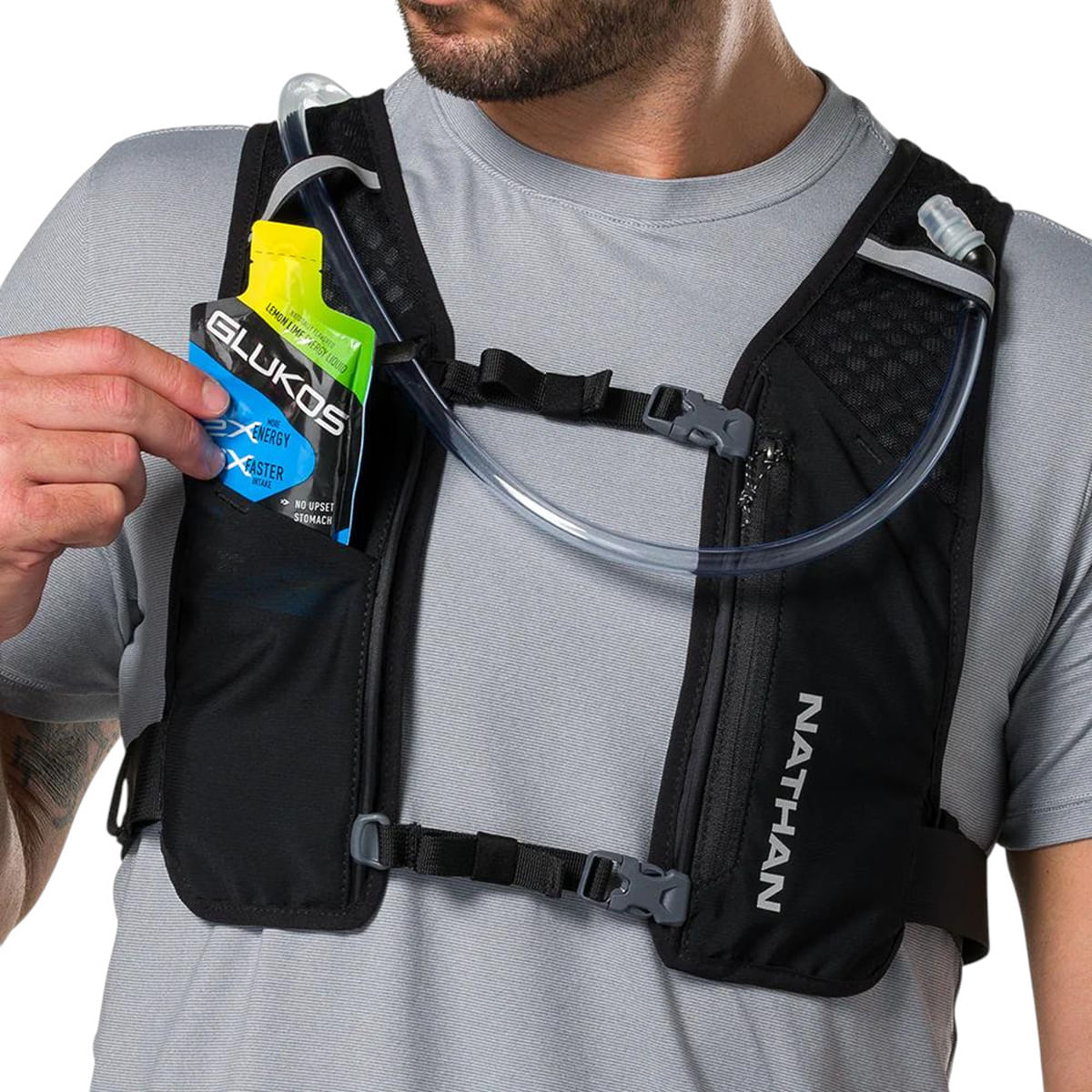 Nathan-QuickStart-3.0-Hydration-Pack---6L-Black---Reflective-Silver