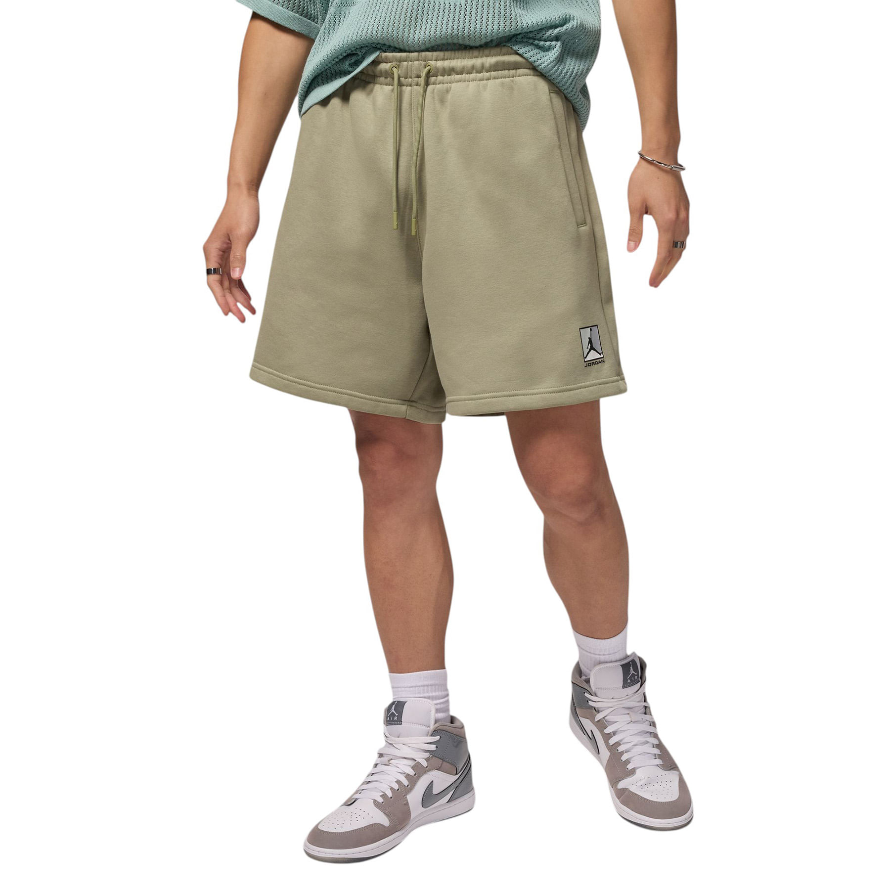 Jordan-Brooklyn-Fleece-Graphic-Short---Men-s-Medium-Khaki---Black
