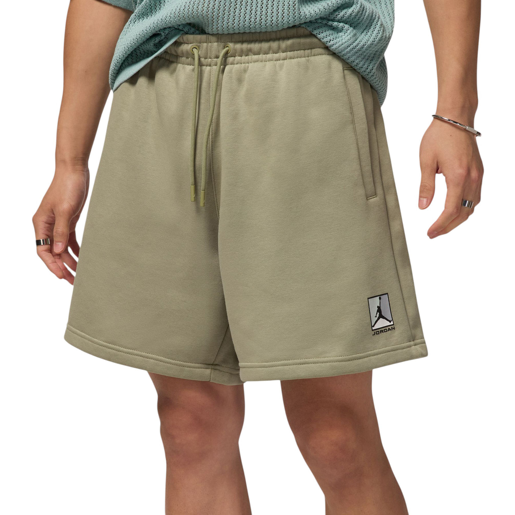 Jordan-Brooklyn-Fleece-Graphic-Short---Men-s-Medium-Khaki---Black