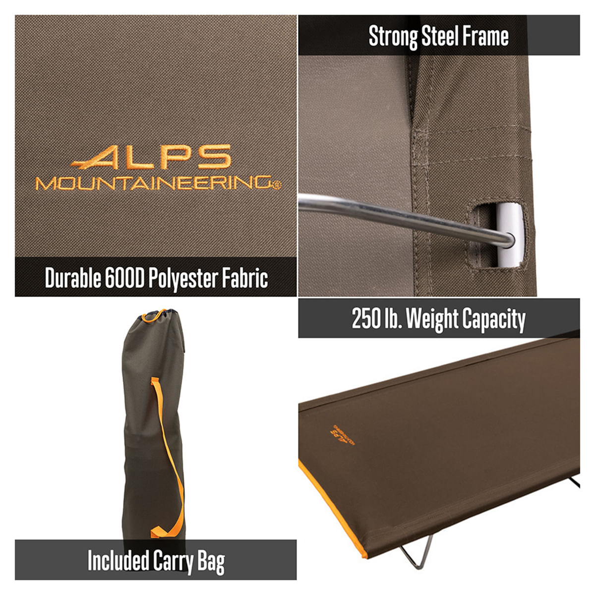 ALPS-Mountaineering-Lightweight-Cot-Clay---Apricot