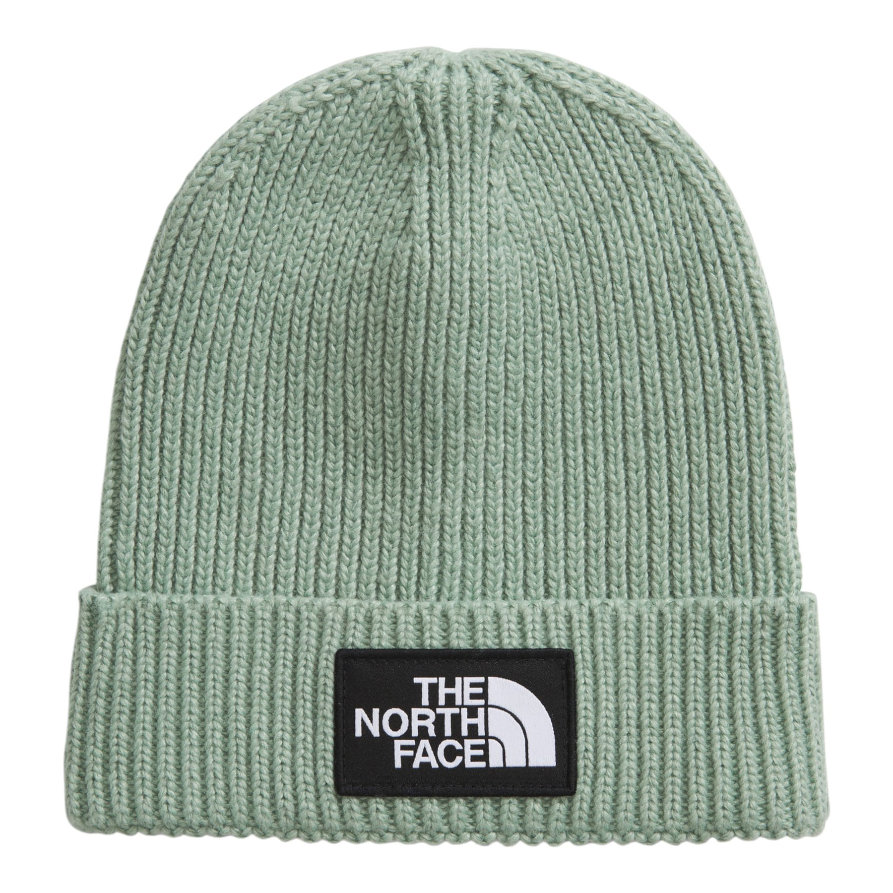 The-North-Face-Logo-Box-Cuffed-Beanie---Youth-Slate-Moss