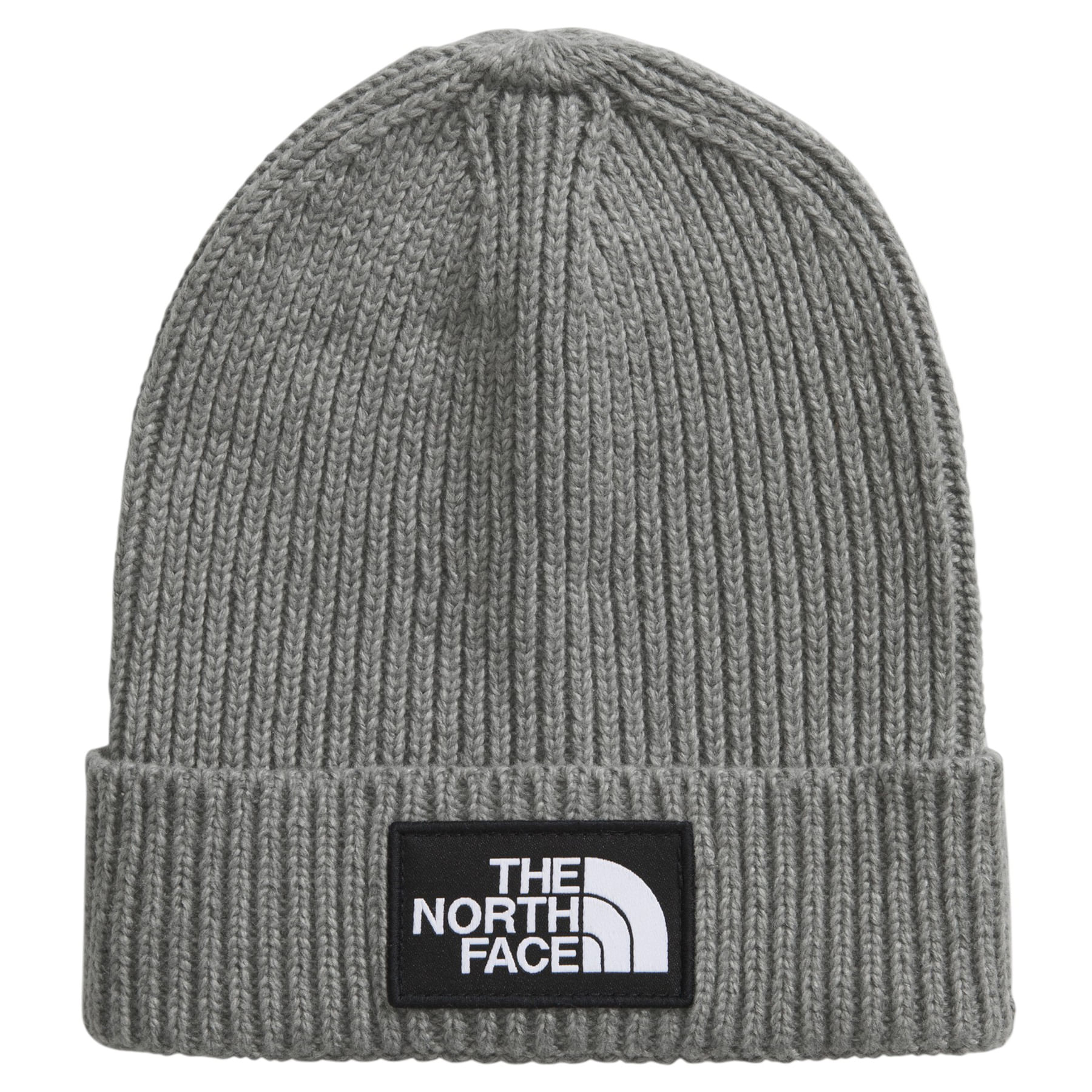 The-North-Face-Logo-Box-Cuffed-Beanie---Youth-TNF-Medium-Grey-Heather