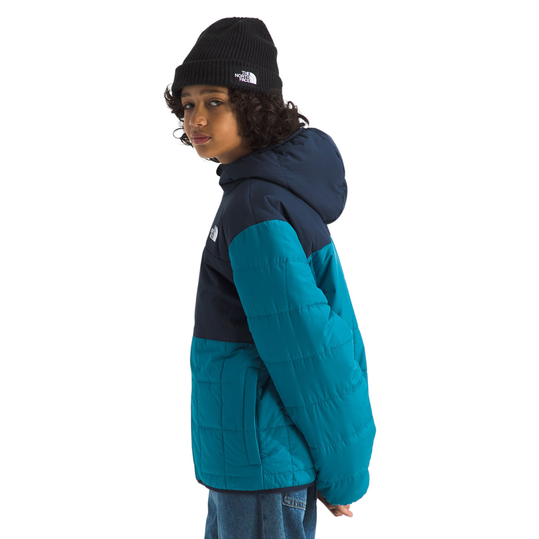 The-North-Face-Reversible-Shasta-Full-Zip-Hooded-Jacket---Boys--Dusk-Blue---Summit-Navy