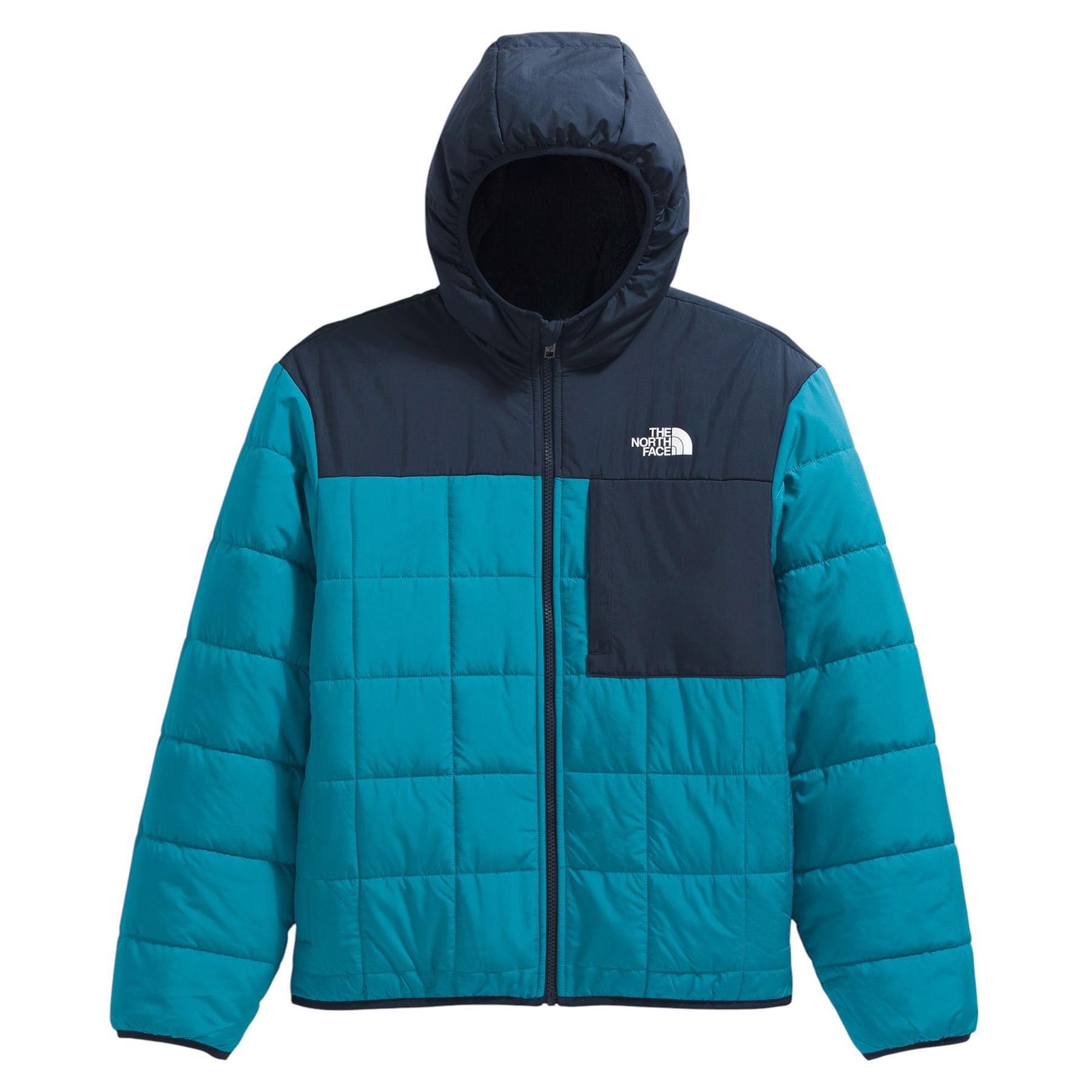 The-North-Face-Reversible-Shasta-Full-Zip-Hooded-Jacket---Boys--Dusk-Blue---Summit-Navy