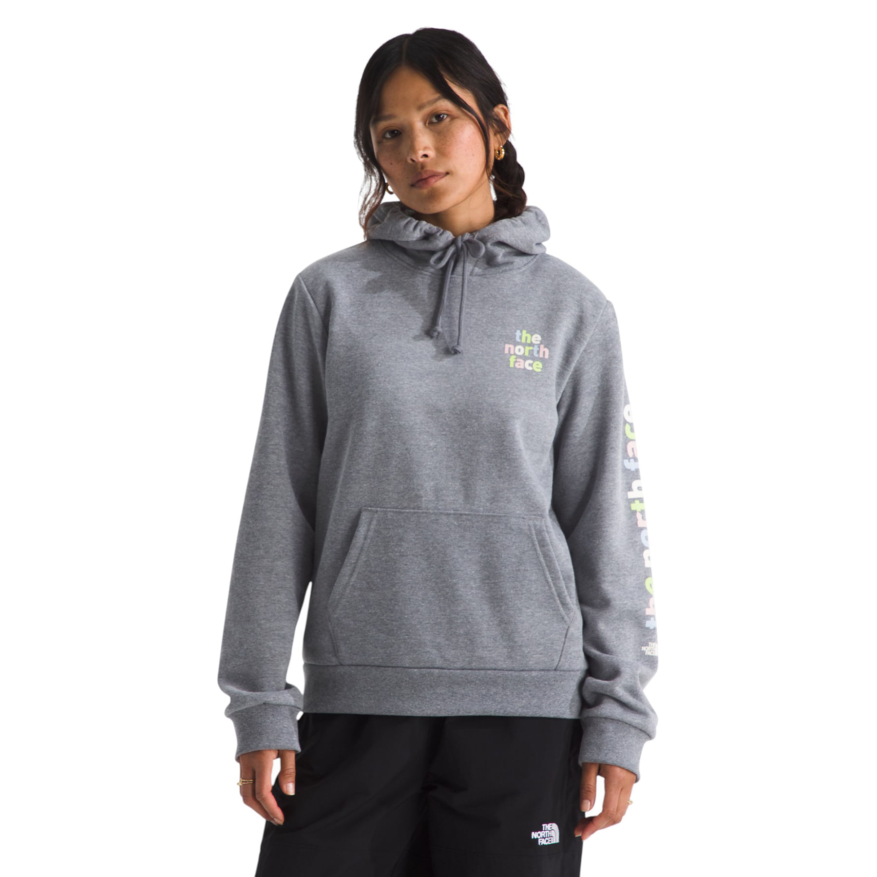 Baggy Hoodie Mens Oversized Sweatshirt Mountain Treetop Print