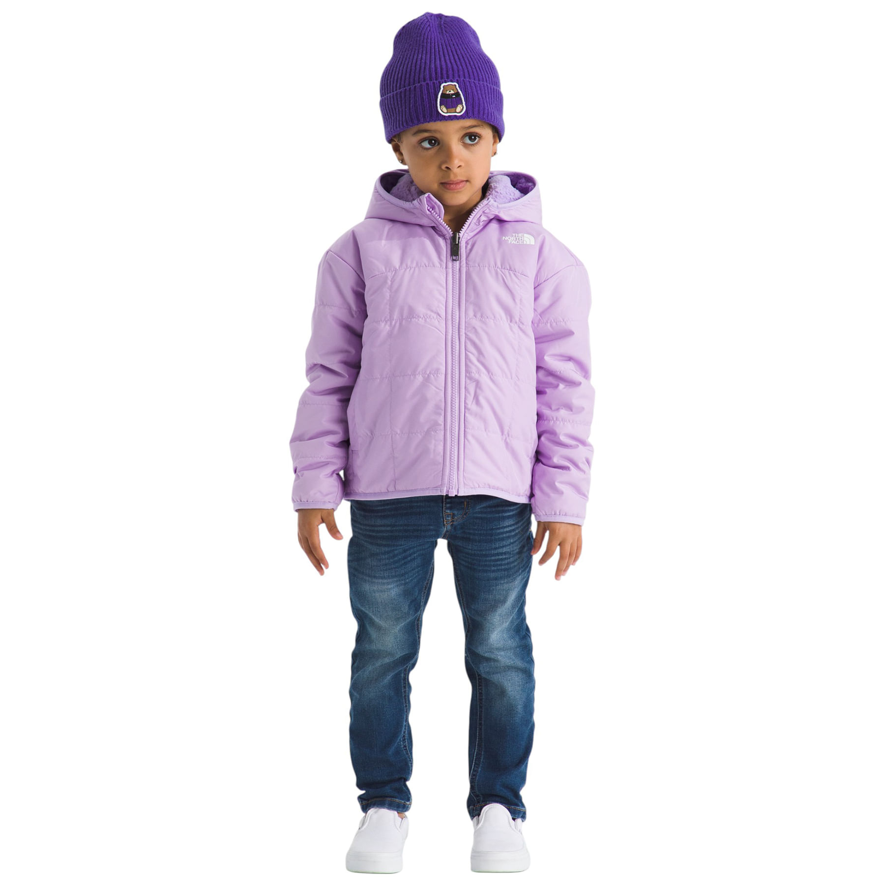 The-North-Face-Reversible-Shasta-Full-Zip-Hooded-Jacket---Girls--Lite-Lilac