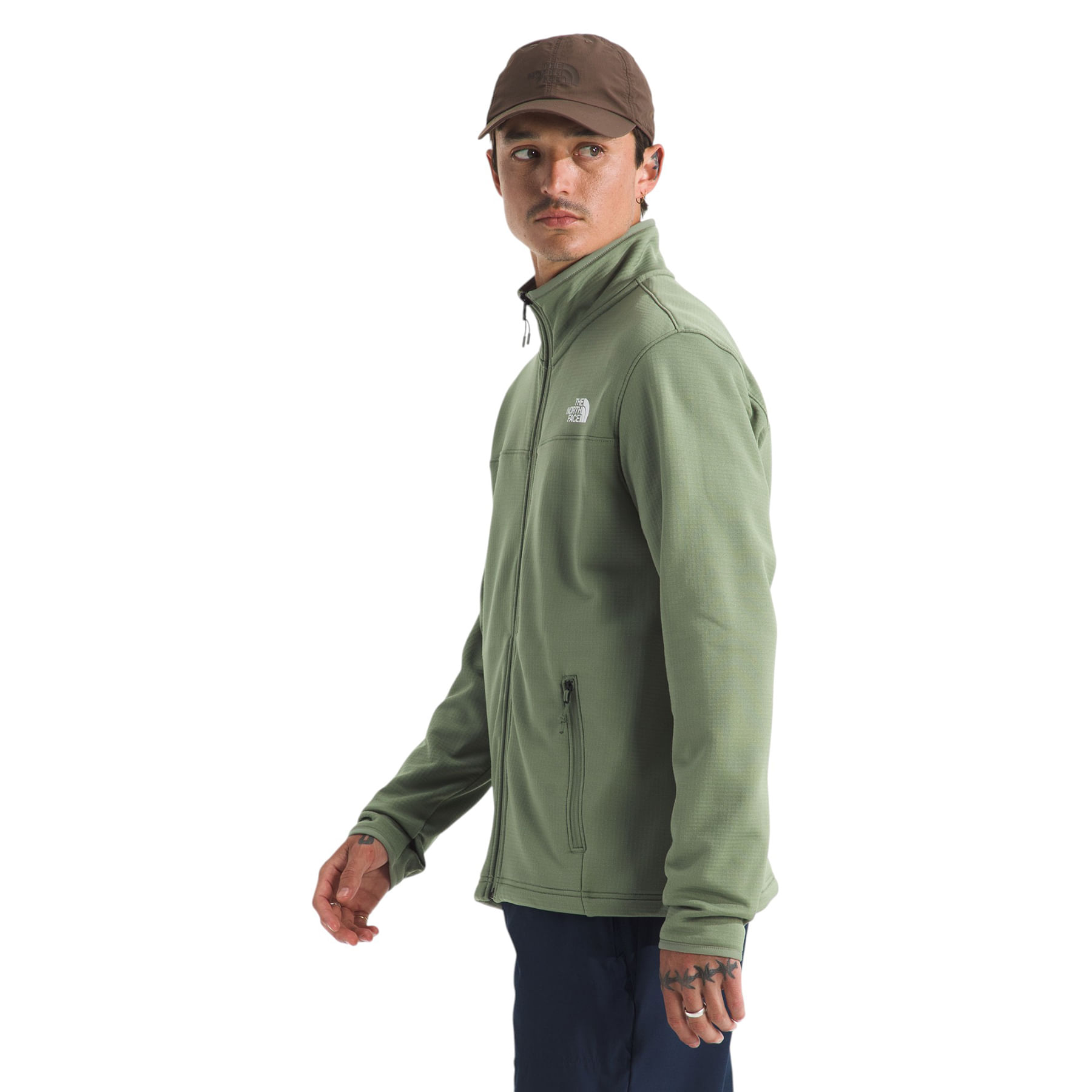 The North Face Cedar Trail Grid Fleece Full Zip Jacket - Men's
