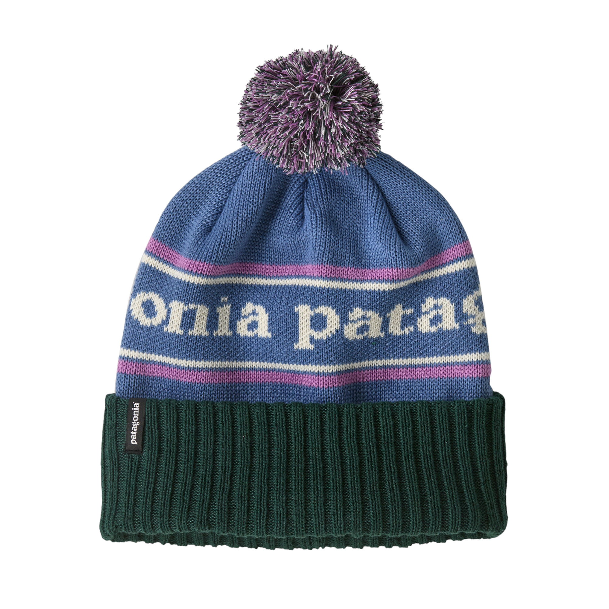 Patagonia-Powder-Town-Beanie-Park-Stripe---Barnacle-Blue