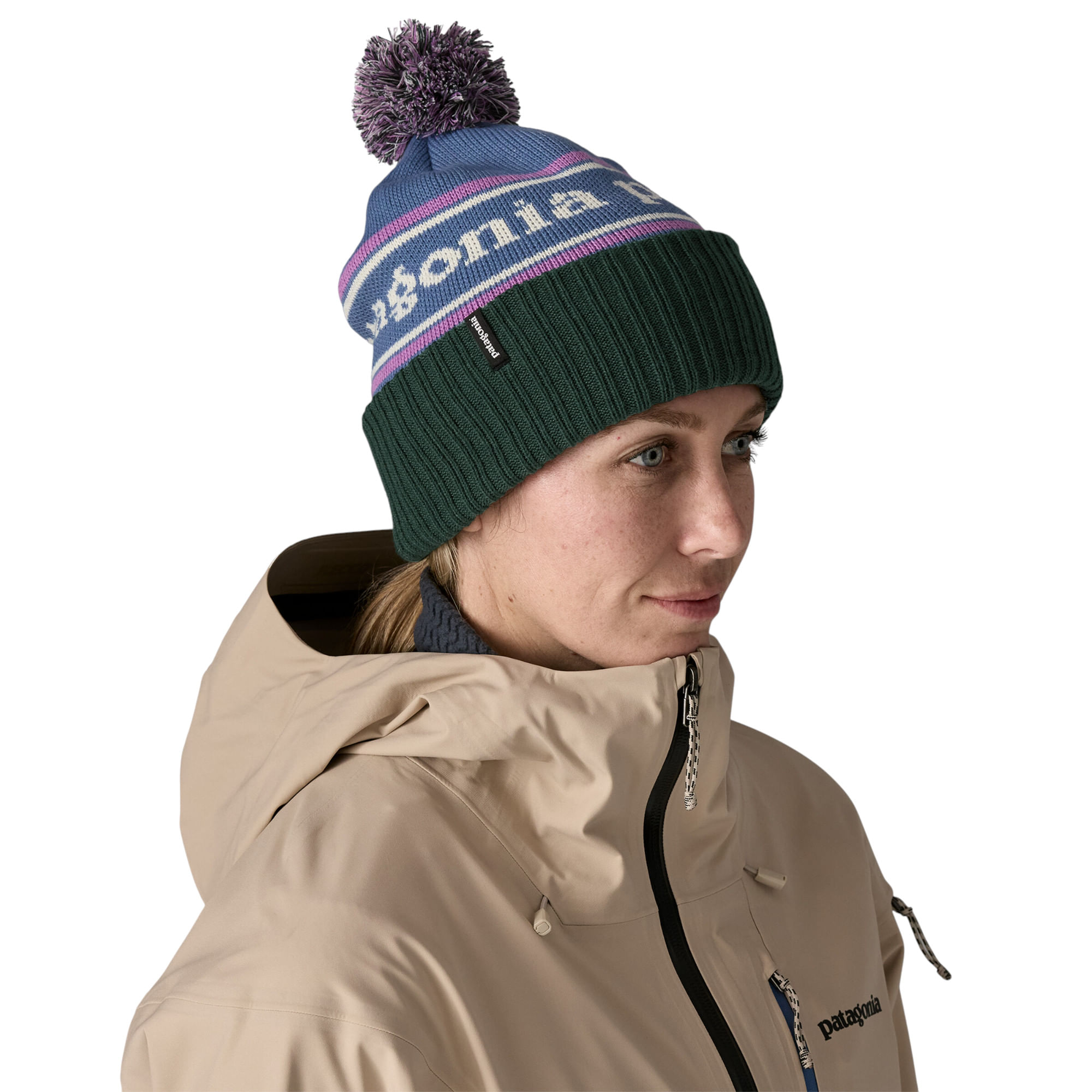 Patagonia-Powder-Town-Beanie-Park-Stripe---Barnacle-Blue